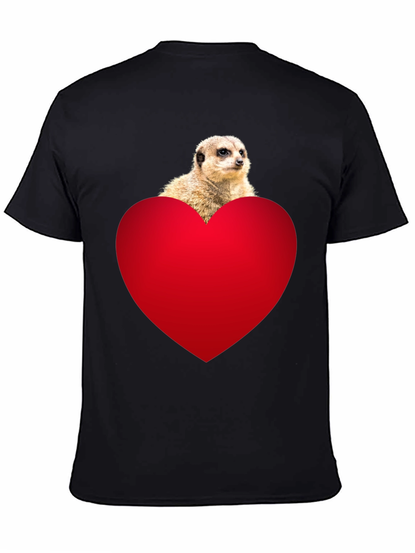 Meerkat Heart T-Shirt - Cute Animal Tee