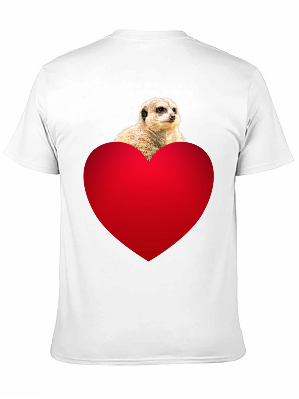 Meerkat Heart T-Shirt - Cute Animal Tee