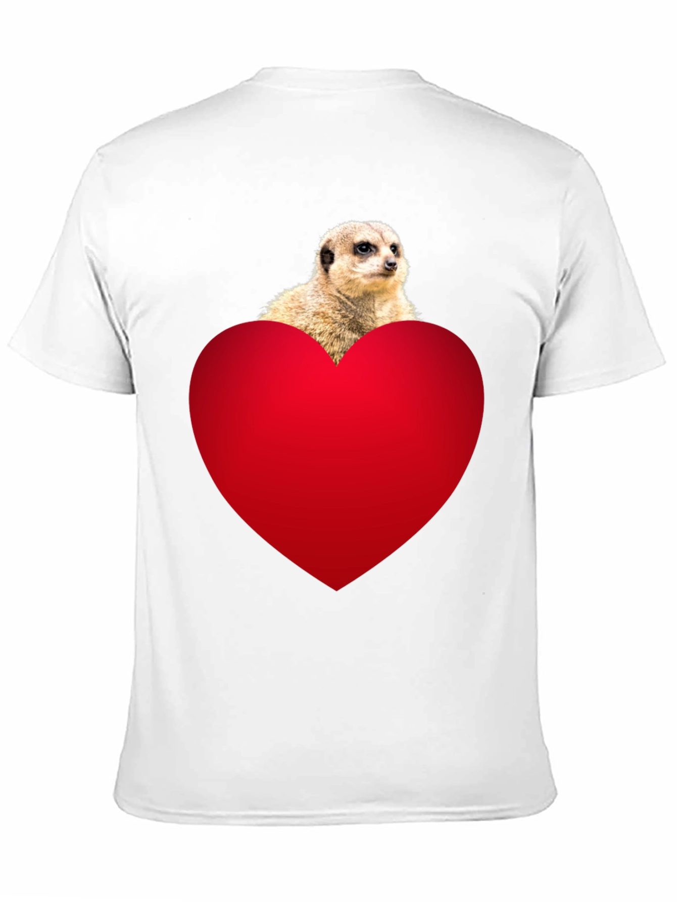Meerkat Heart T-Shirt - Cute Animal Tee