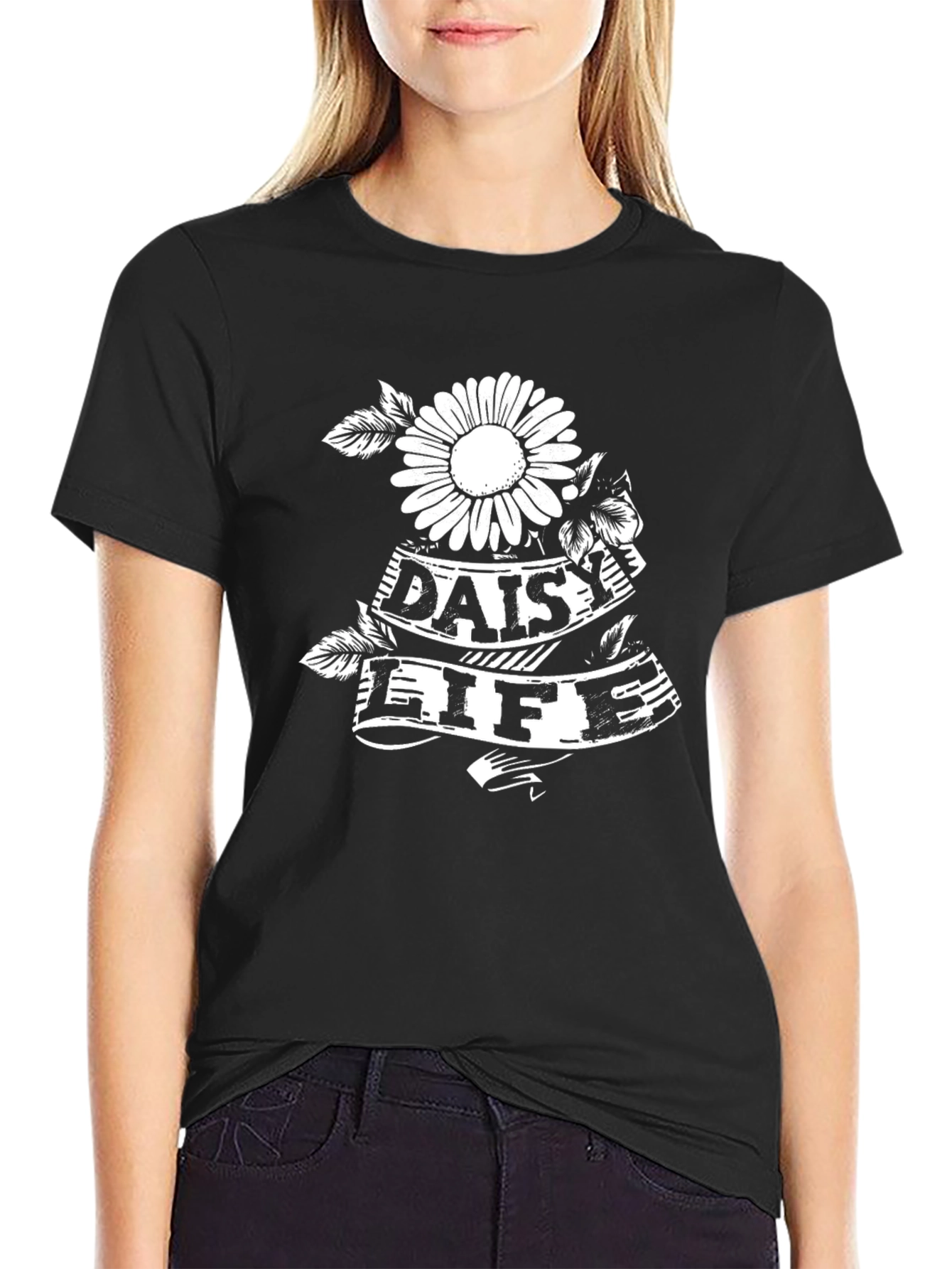 Daisy Life Graphic T-Shirt - Trendy Casual Wear