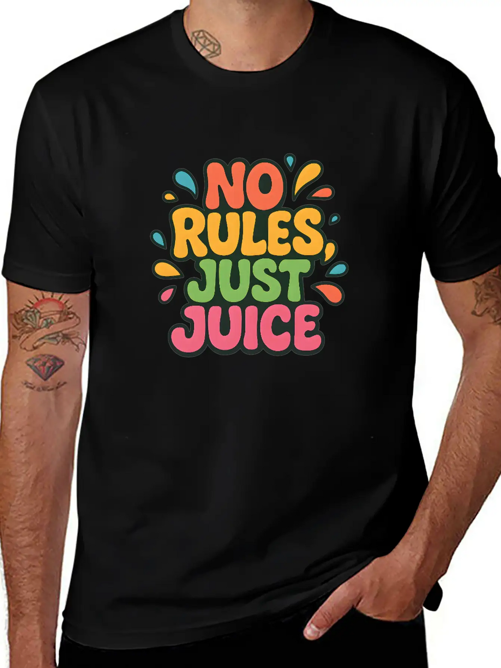 Y2K Fruit Chaos Pop Tee Unisex Casual T-Shirt – Clean Design For Daily Comfort