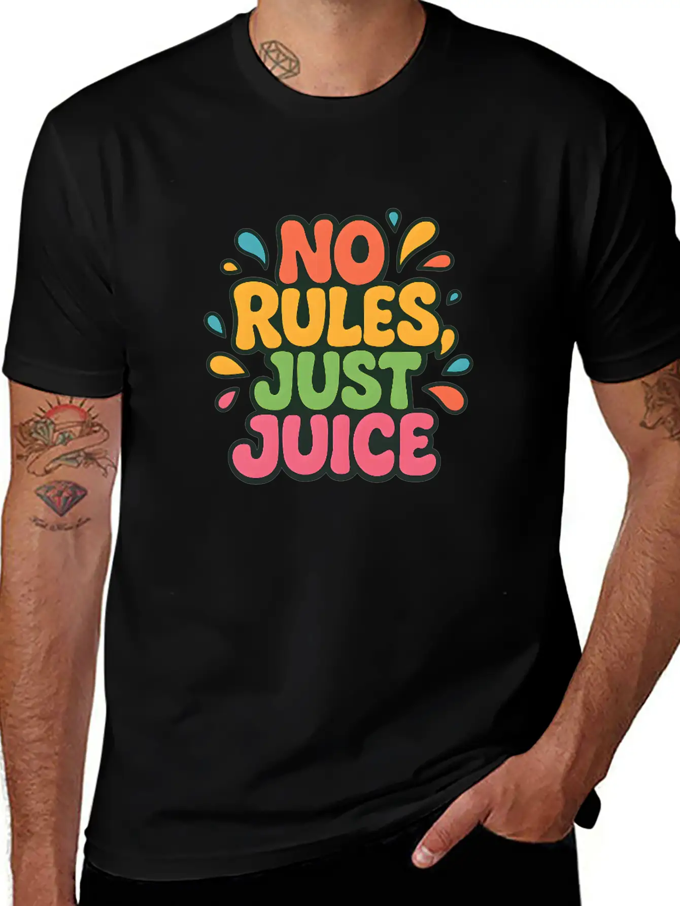 Y2K Fruit Chaos Pop Tee Unisex Casual T-Shirt – Clean Design For Daily Comfort