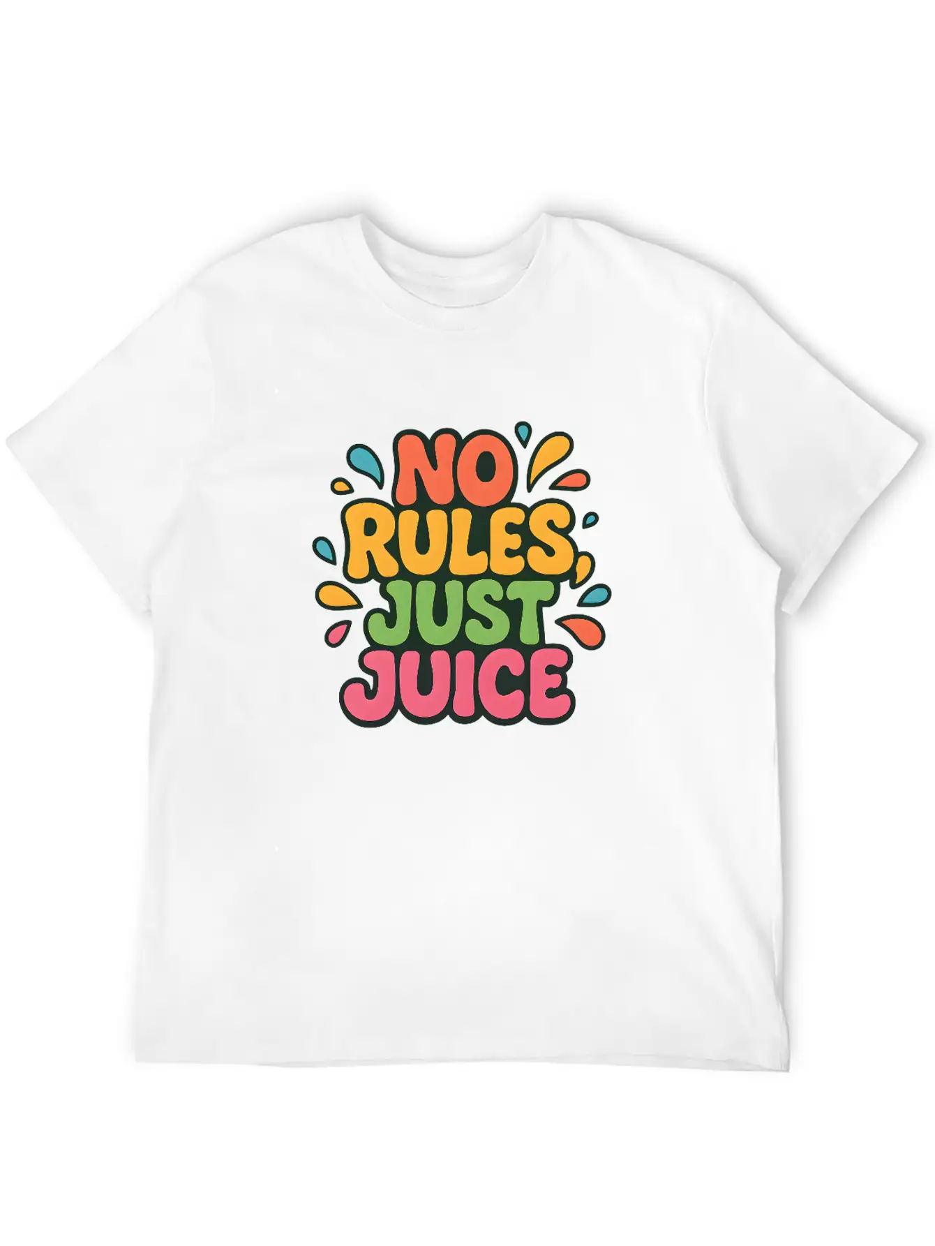 Y2K Fruit Chaos Pop Tee Unisex Casual T-Shirt – Clean Design For Daily Comfort