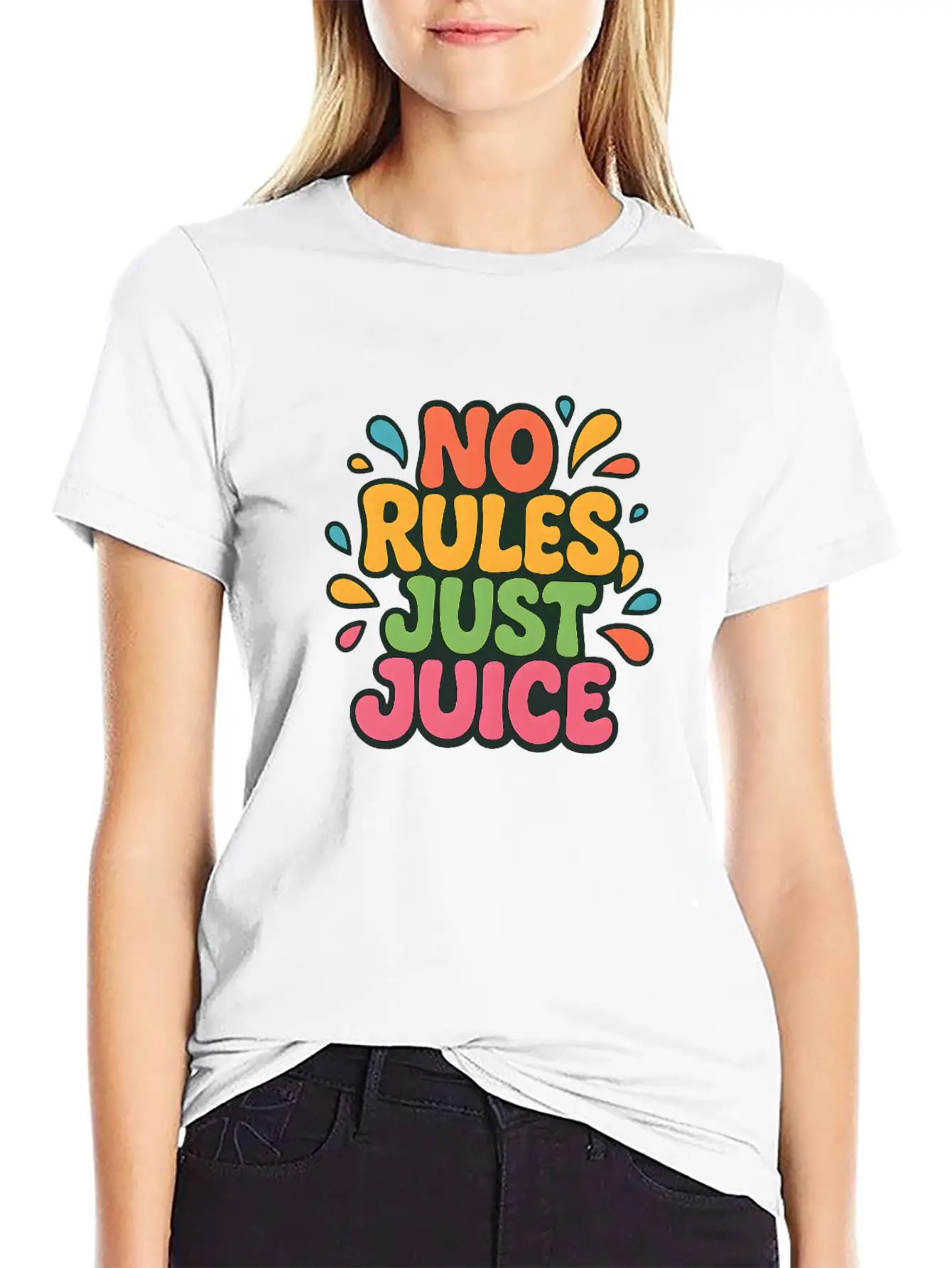 Y2K Fruit Chaos Pop Tee Unisex Casual T-Shirt – Clean Design For Daily Comfort