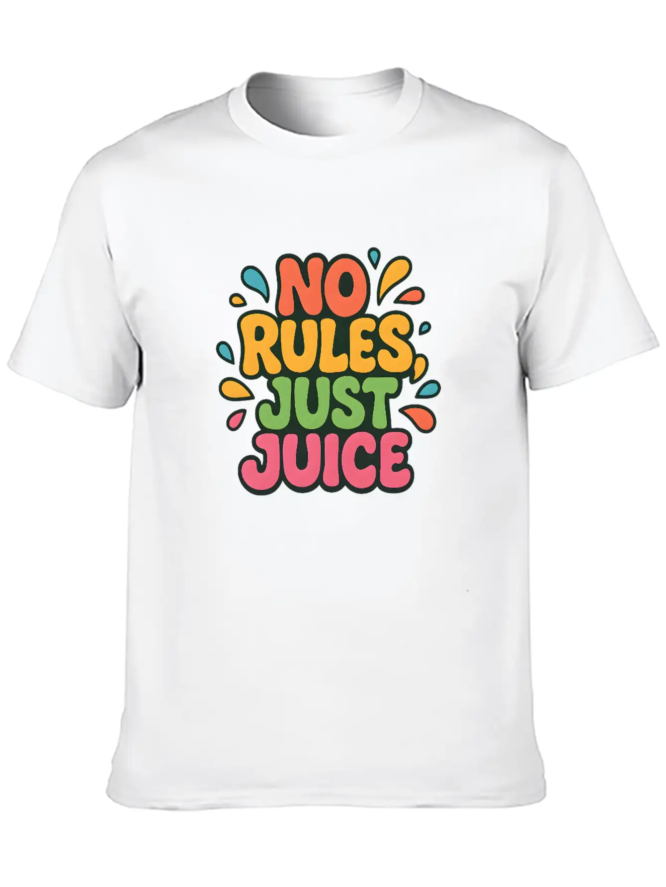 Y2K Fruit Chaos Pop Tee Unisex Casual T-Shirt – Clean Design For Daily Comfort