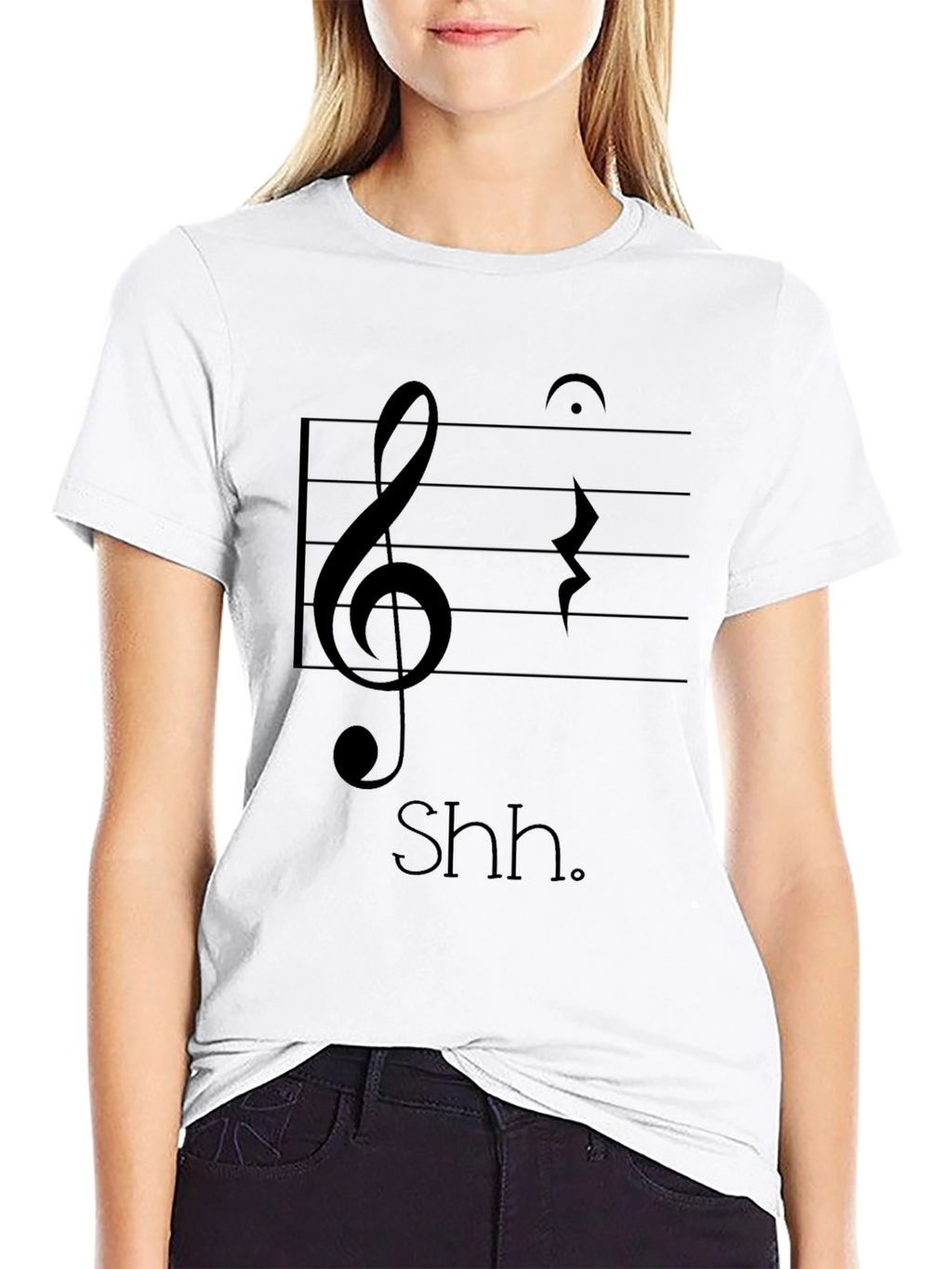 Musical Shh T-Shirt - Black
