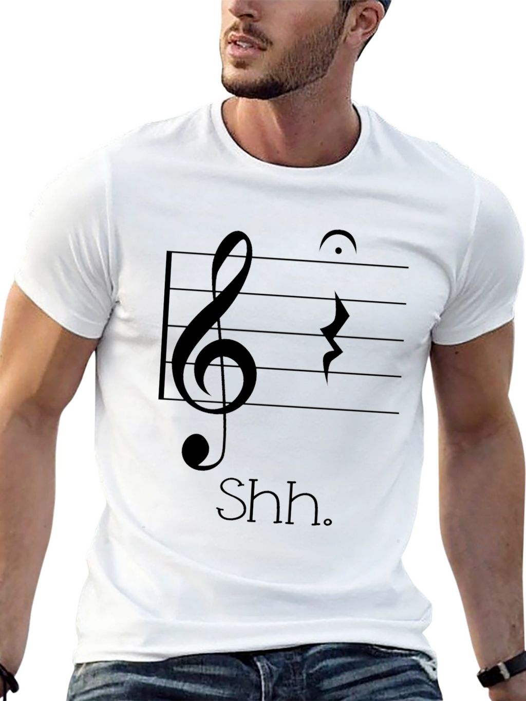 Musical Shh T-Shirt - Black