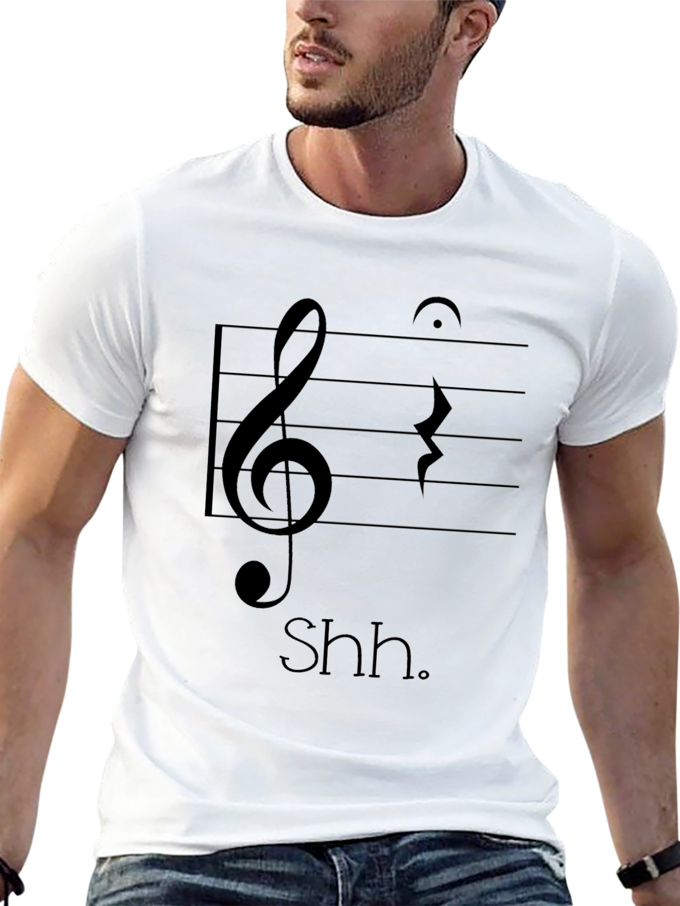 Musical Shh T-Shirt - Black