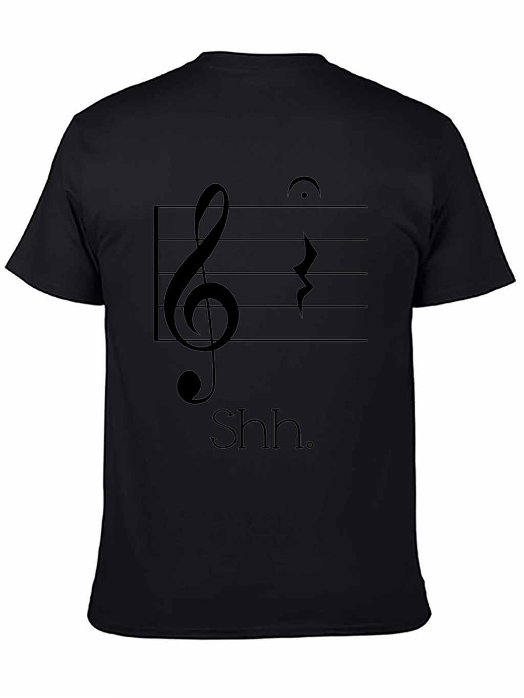 Musical Shh T-Shirt - Black