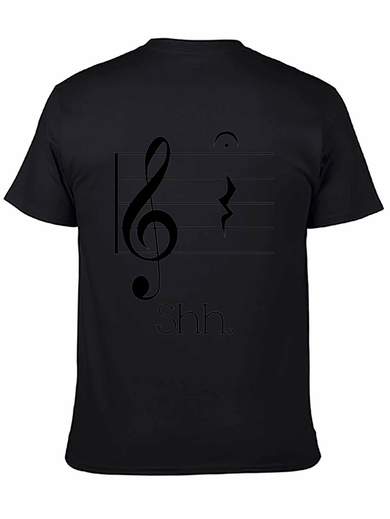 Musical Shh T-Shirt - Black