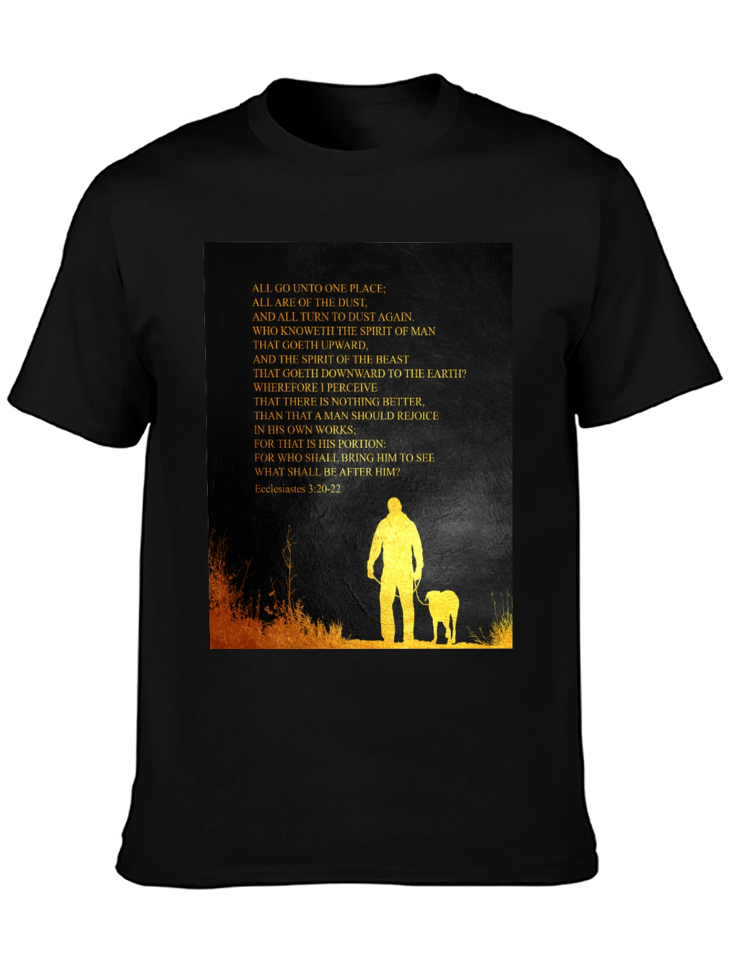 Ecclesiastes T-Shirt: Man and Beast Graphic Tee