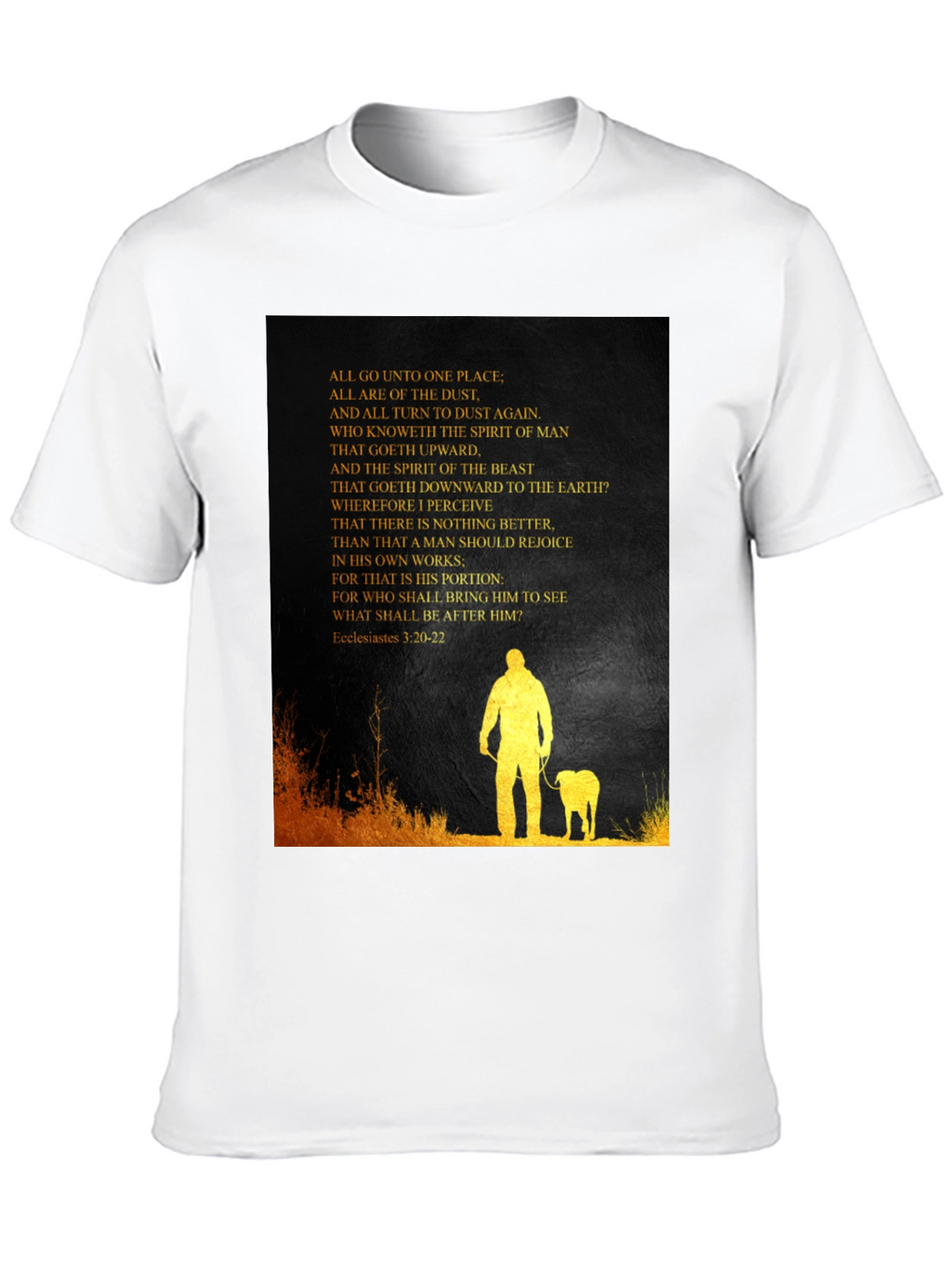 Ecclesiastes T-Shirt: Man and Beast Graphic Tee