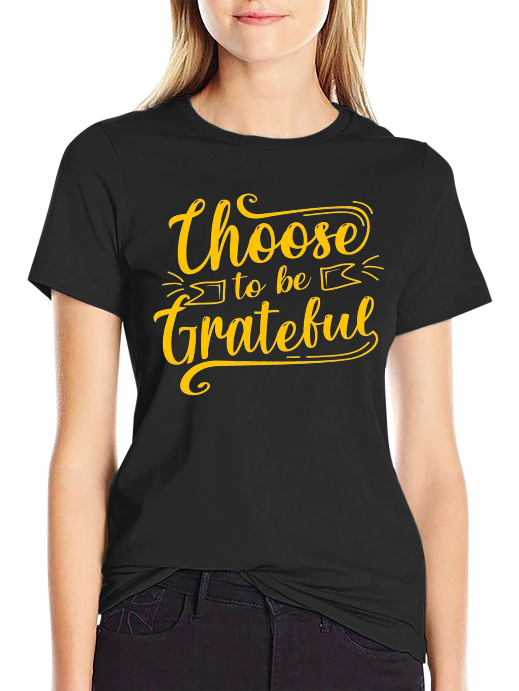 Choose to be Grateful Black T-Shirt
