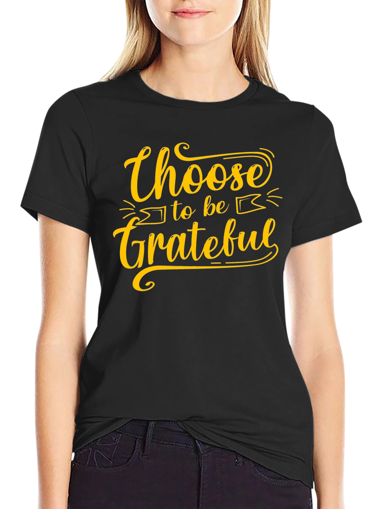 Choose to be Grateful Black T-Shirt