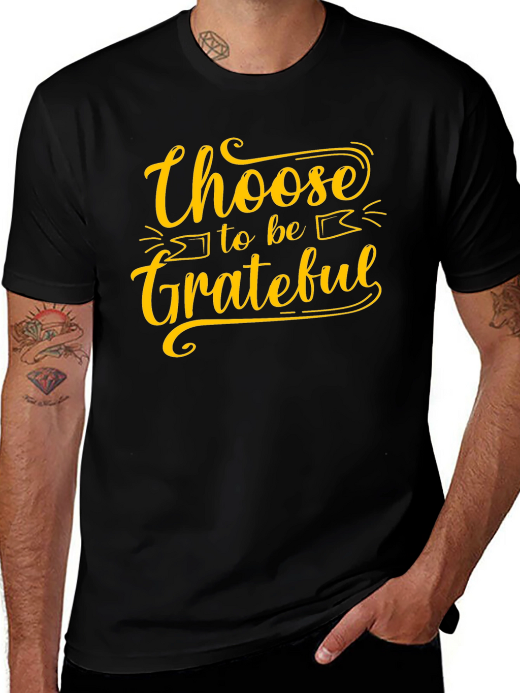 Choose to be Grateful Black T-Shirt