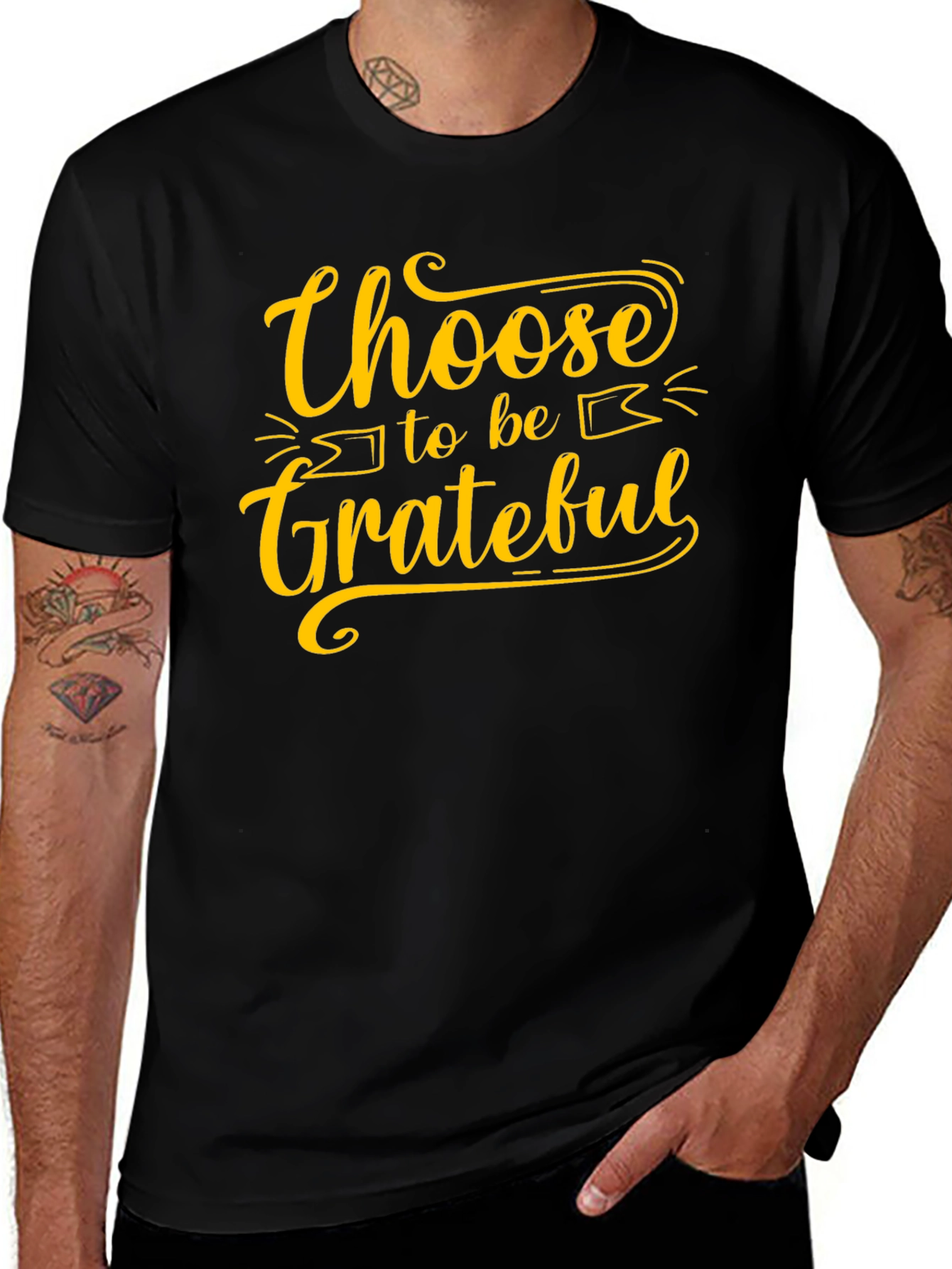 Choose to be Grateful Black T-Shirt