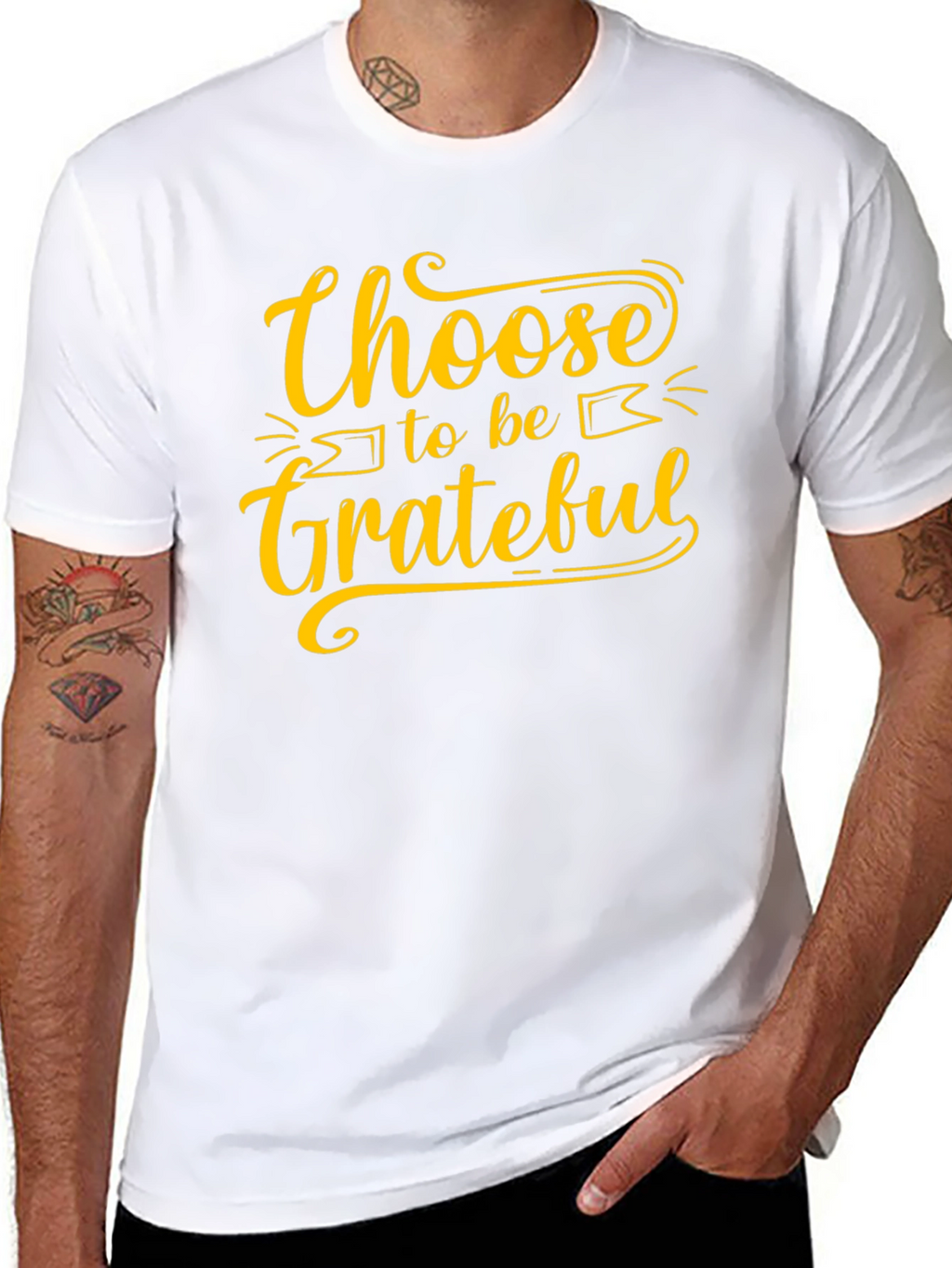 Choose to be Grateful Black T-Shirt
