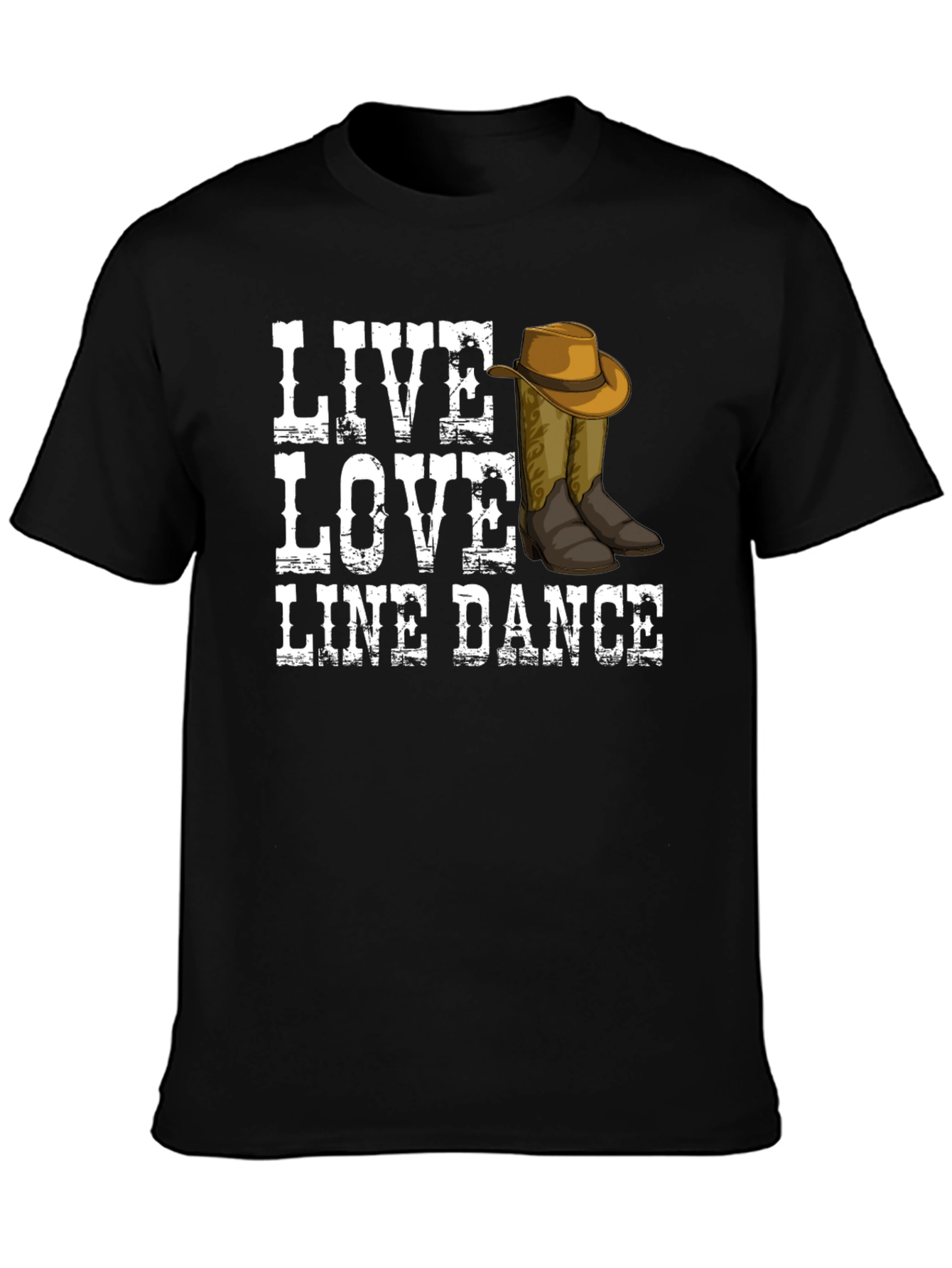 Live Love Line Dance Graphic Tee
