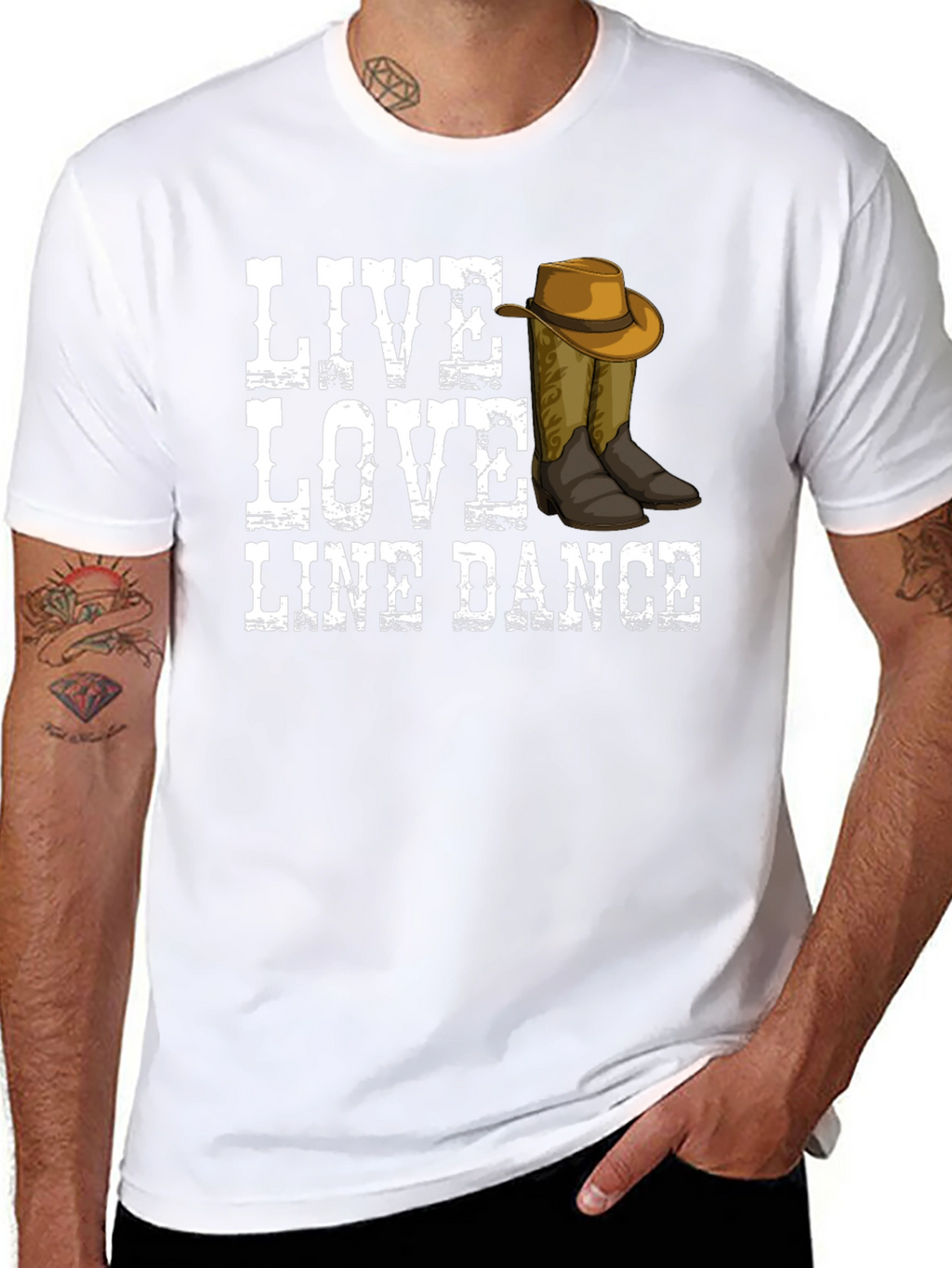 Live Love Line Dance Graphic Tee