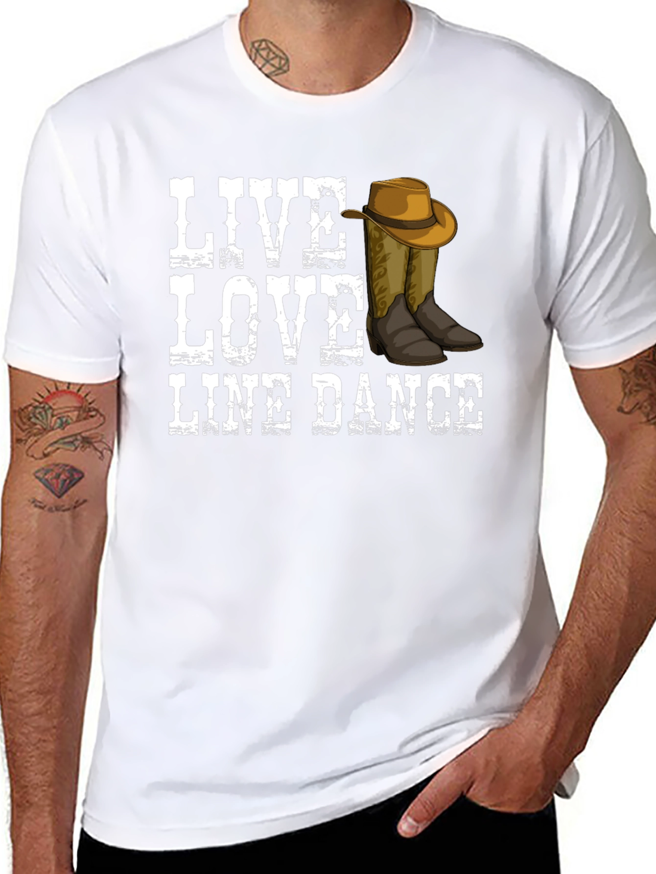 Live Love Line Dance Graphic Tee