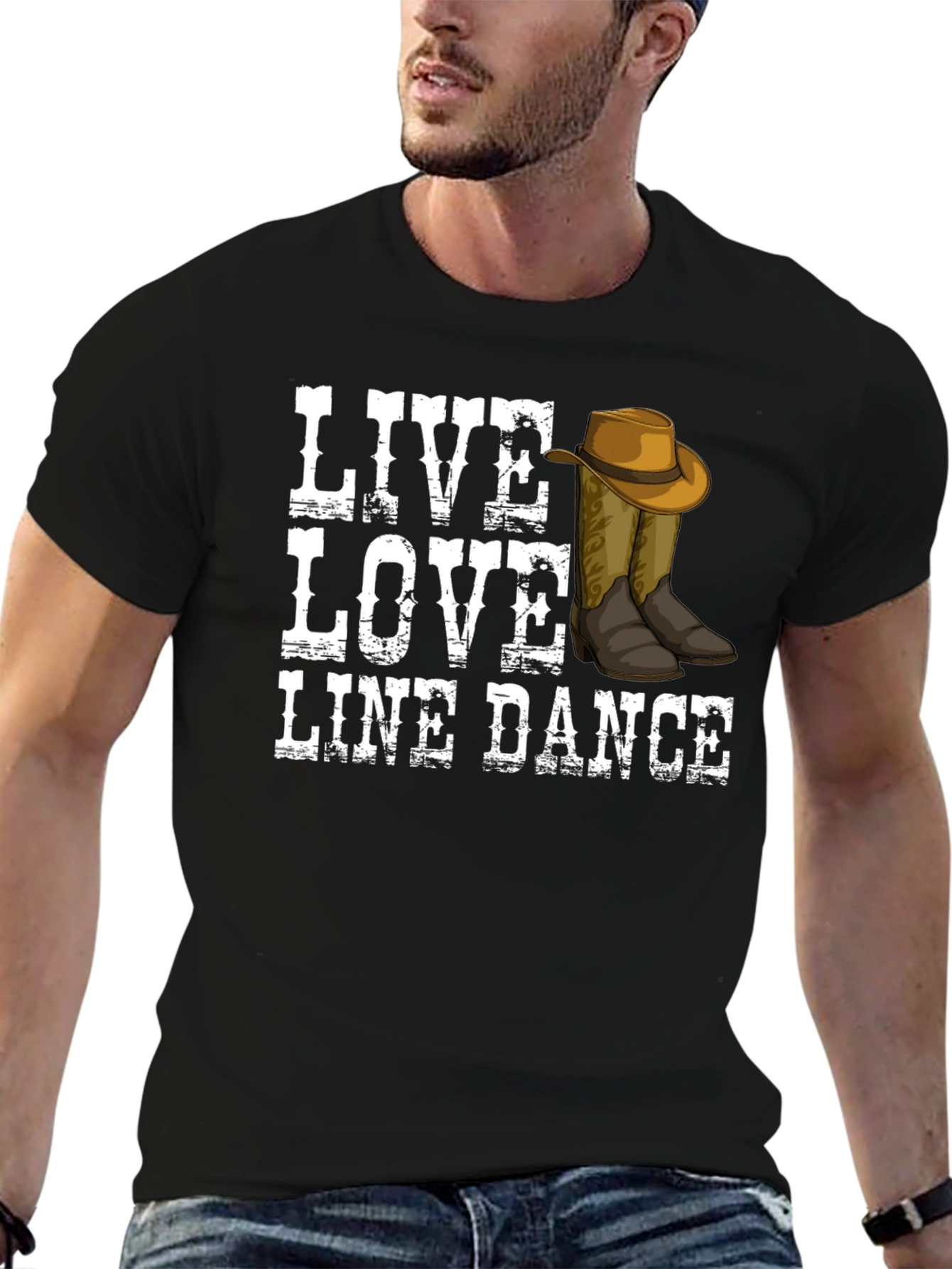 Live Love Line Dance Graphic Tee