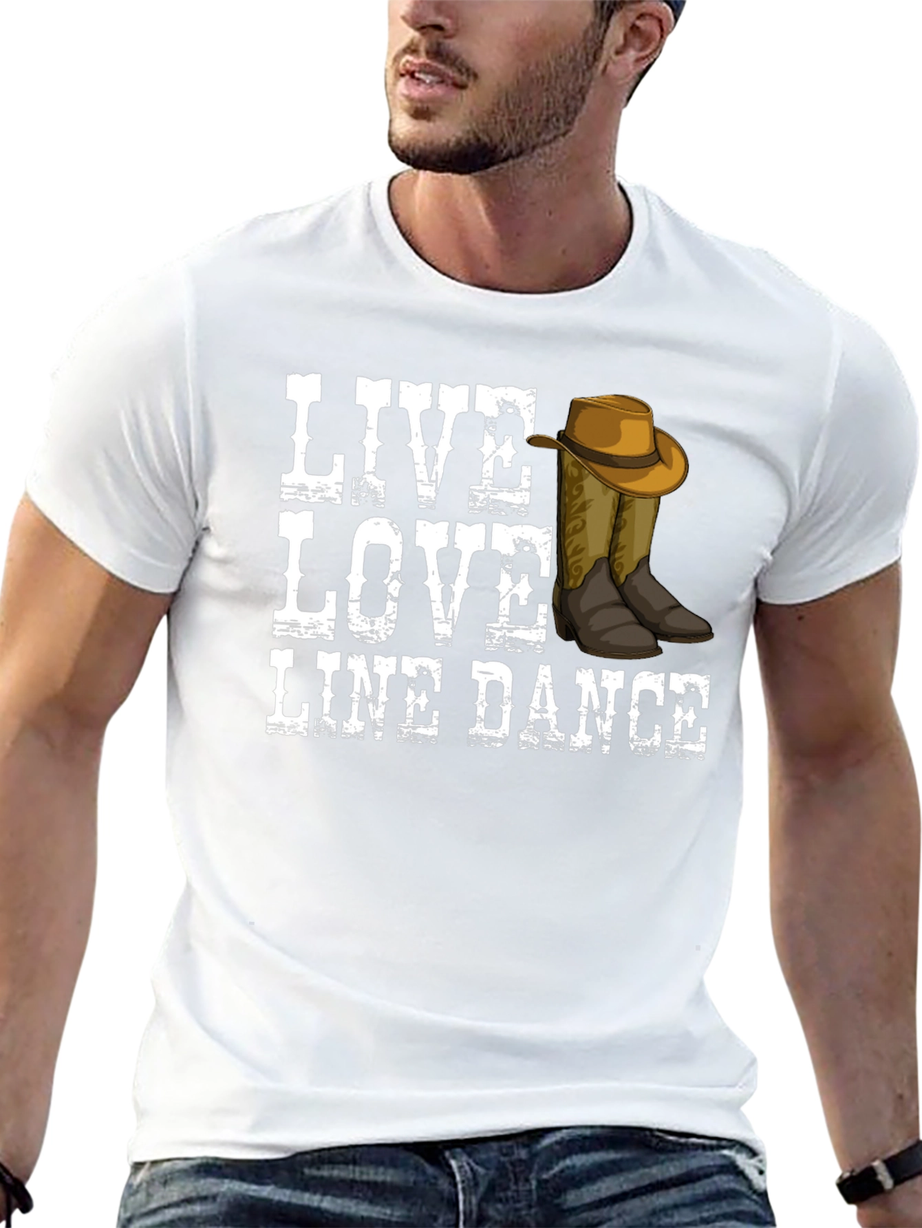 Live Love Line Dance Graphic Tee
