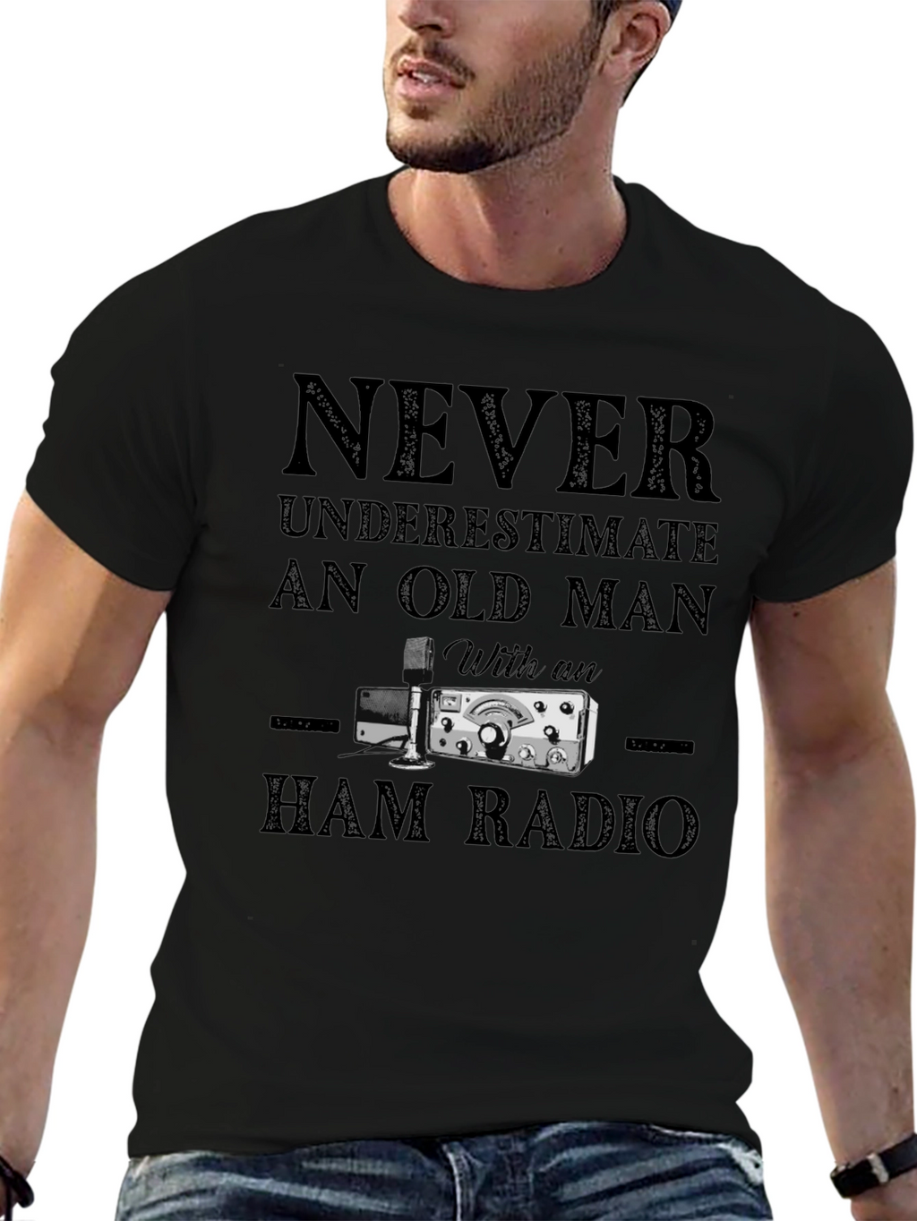 Old Man Ham Radio T-Shirt