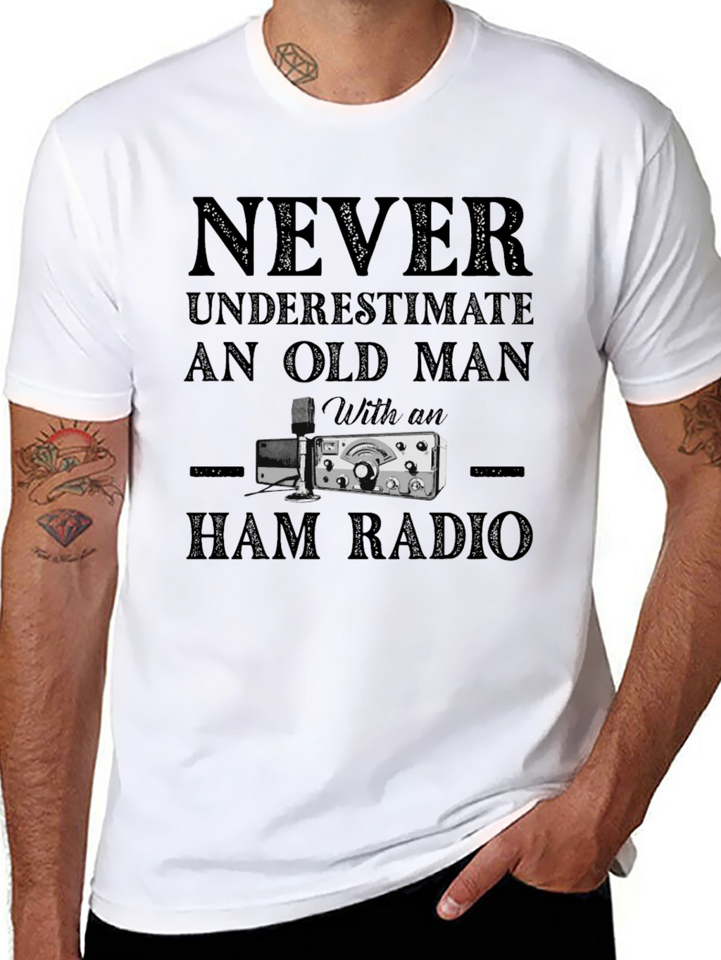 Old Man Ham Radio T-Shirt