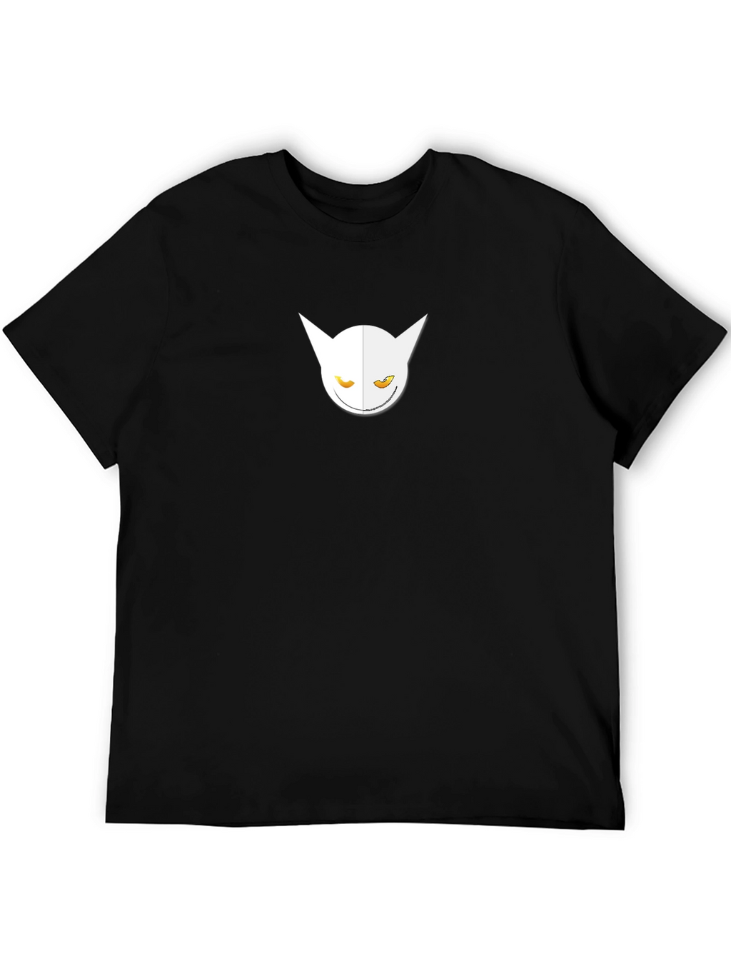 Mens Black T-Shirt with Abstract Graphic Design
