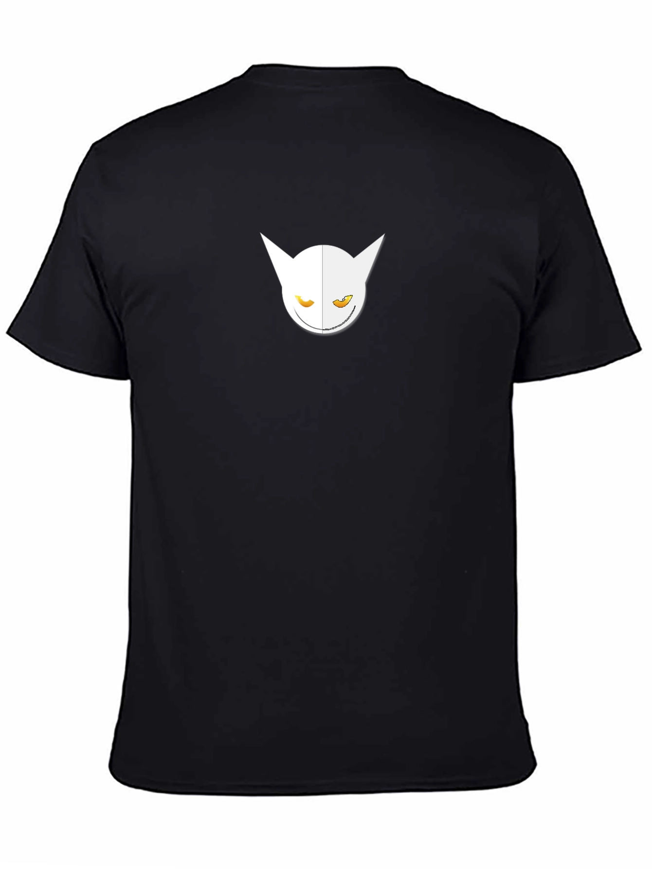 Mens Black T-Shirt with Abstract Graphic Design