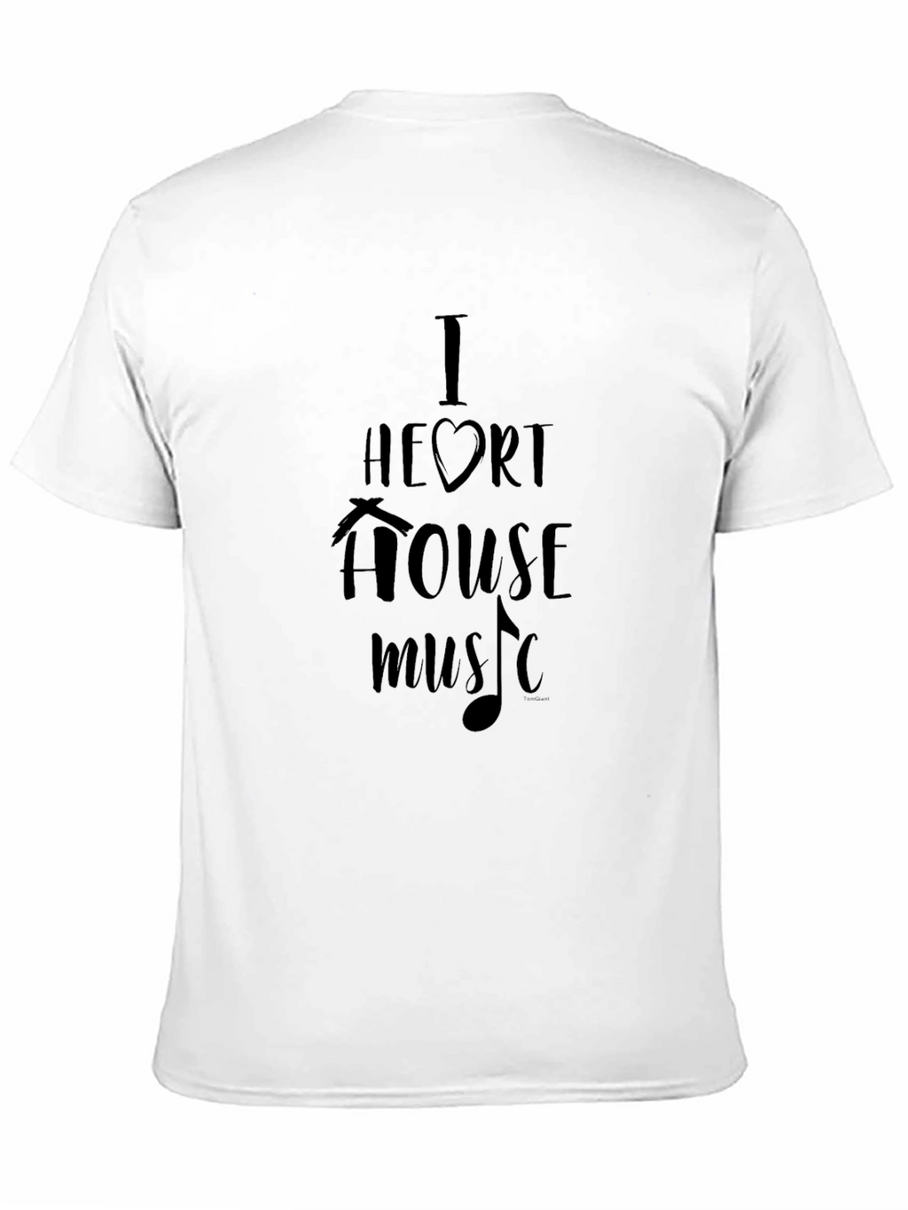 I Heart House Music Black Graphic Tee