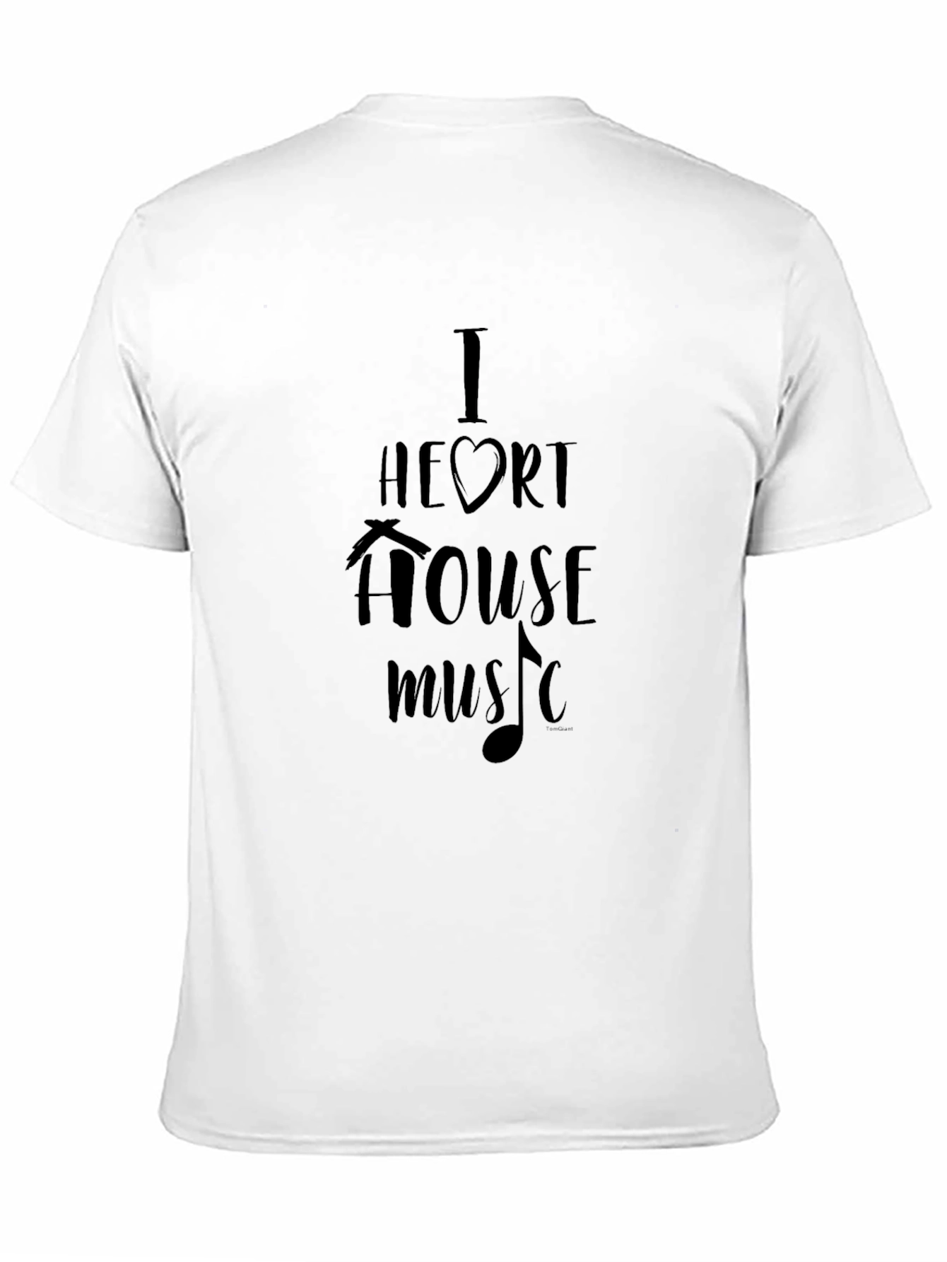 I Heart House Music Black Graphic Tee