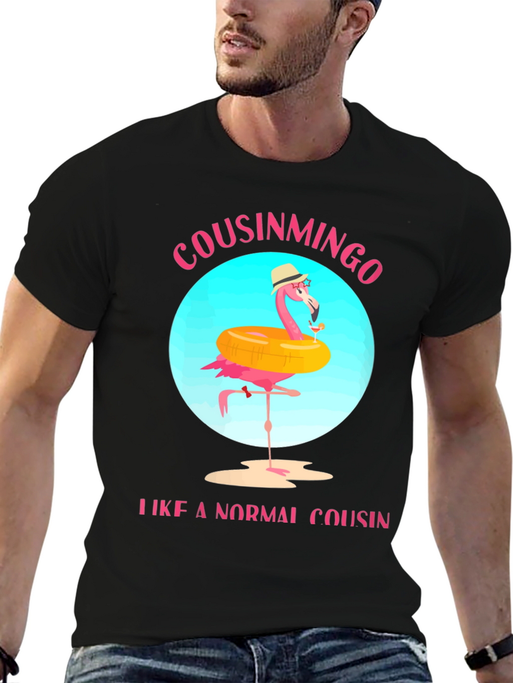 Cousinmingo Funny Flamingo Cousin T-Shirt