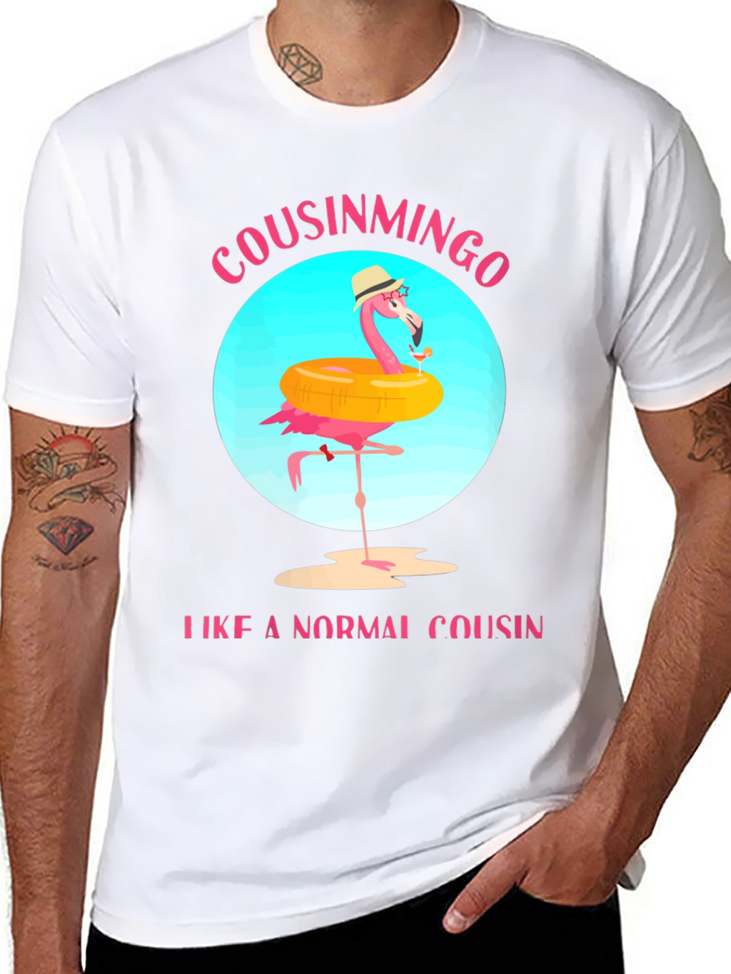 Cousinmingo Funny Flamingo Cousin T-Shirt