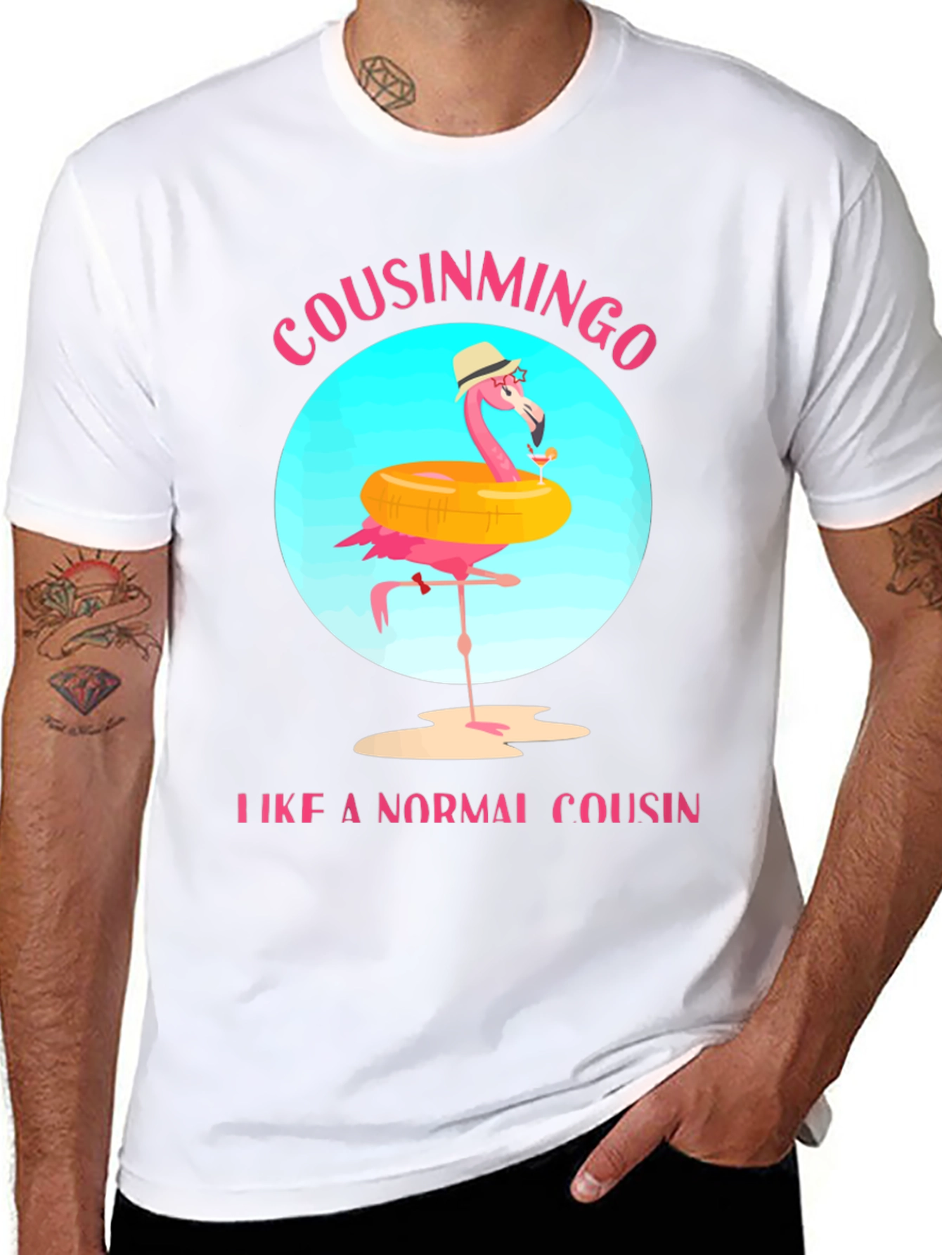 Cousinmingo Funny Flamingo Cousin T-Shirt