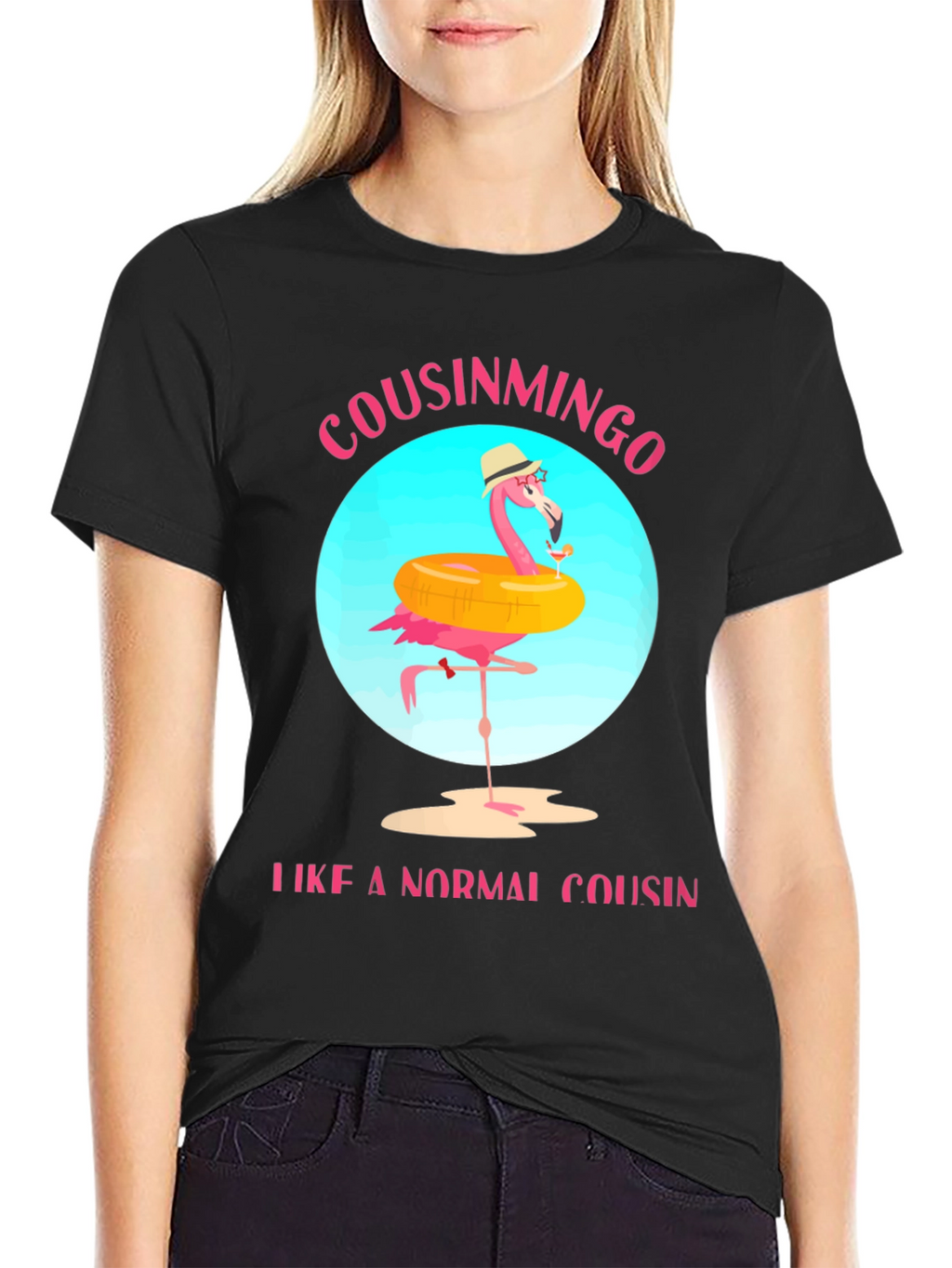 Cousinmingo Funny Flamingo Cousin T-Shirt