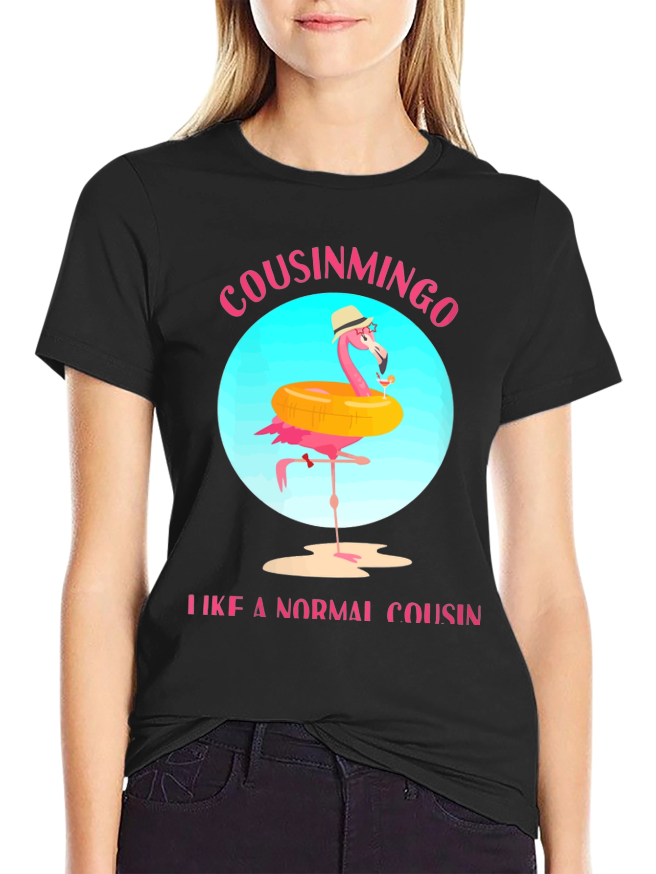 Cousinmingo Funny Flamingo Cousin T-Shirt