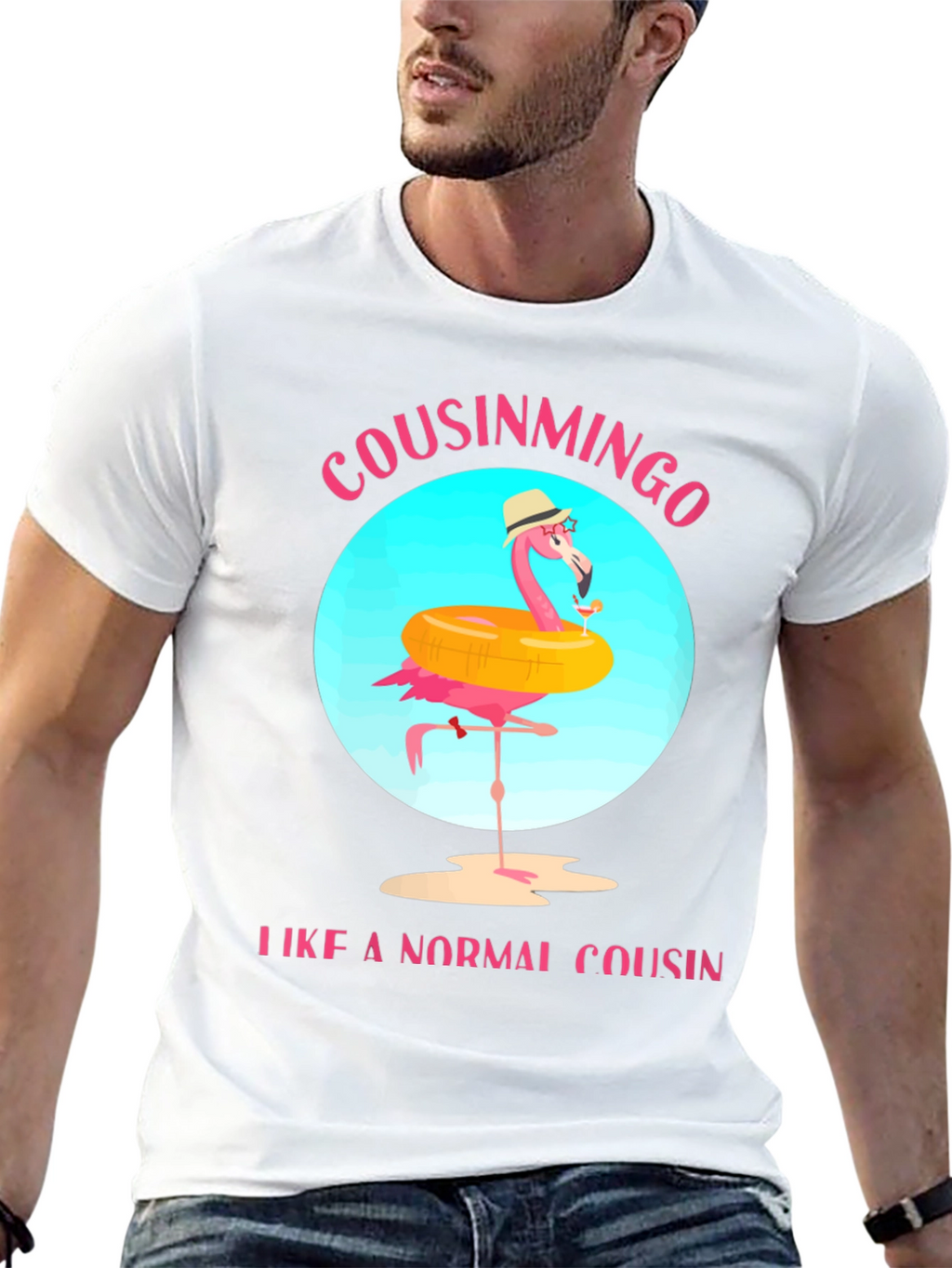 Cousinmingo Funny Flamingo Cousin T-Shirt