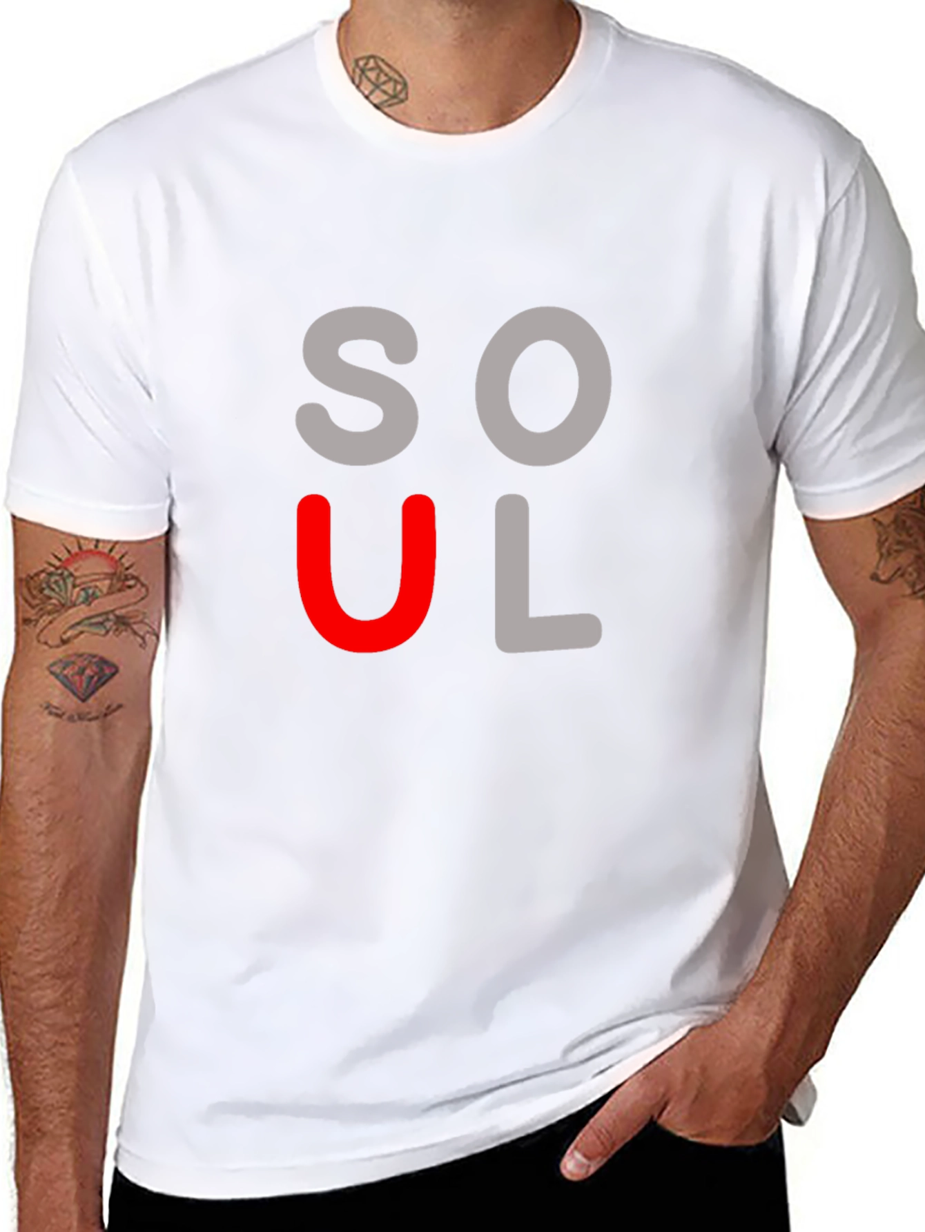 Soulful Black Graphic Tee