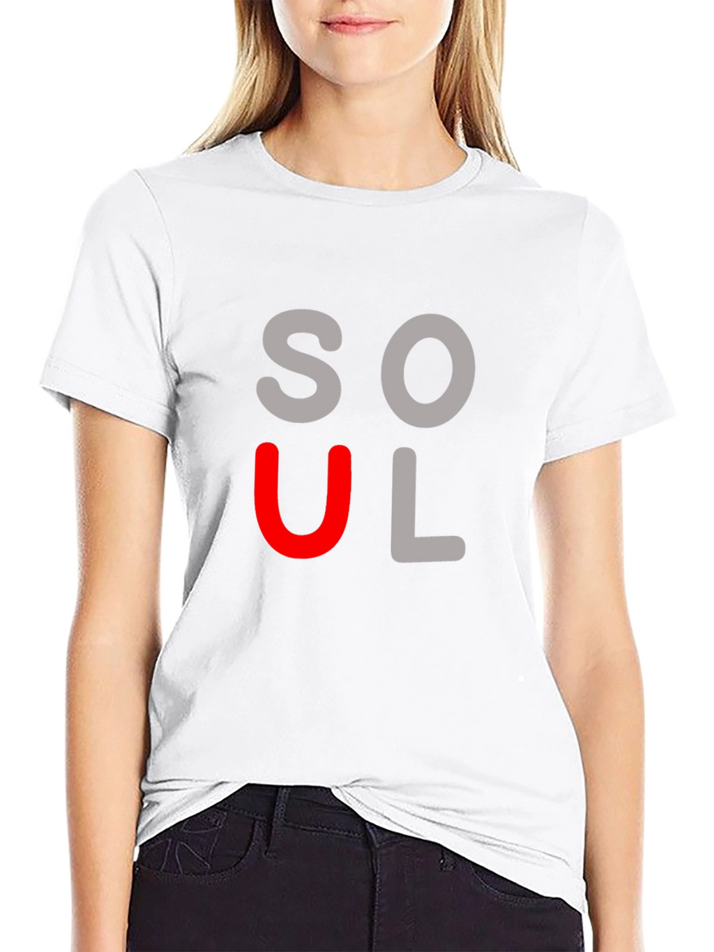 Soulful Black Graphic Tee