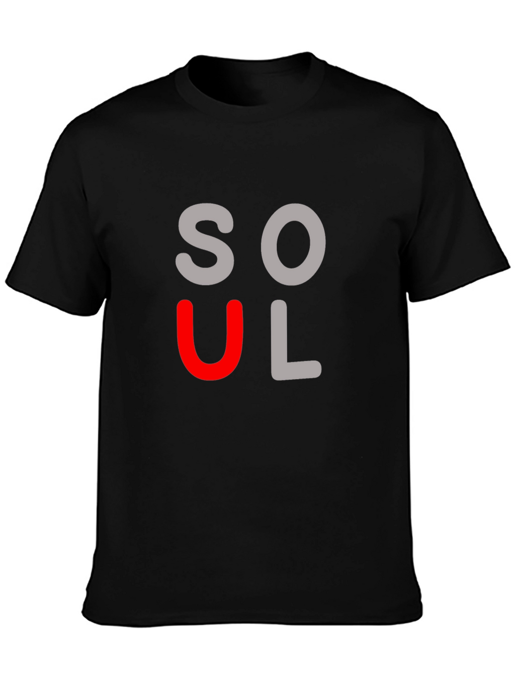 Soulful Black Graphic Tee