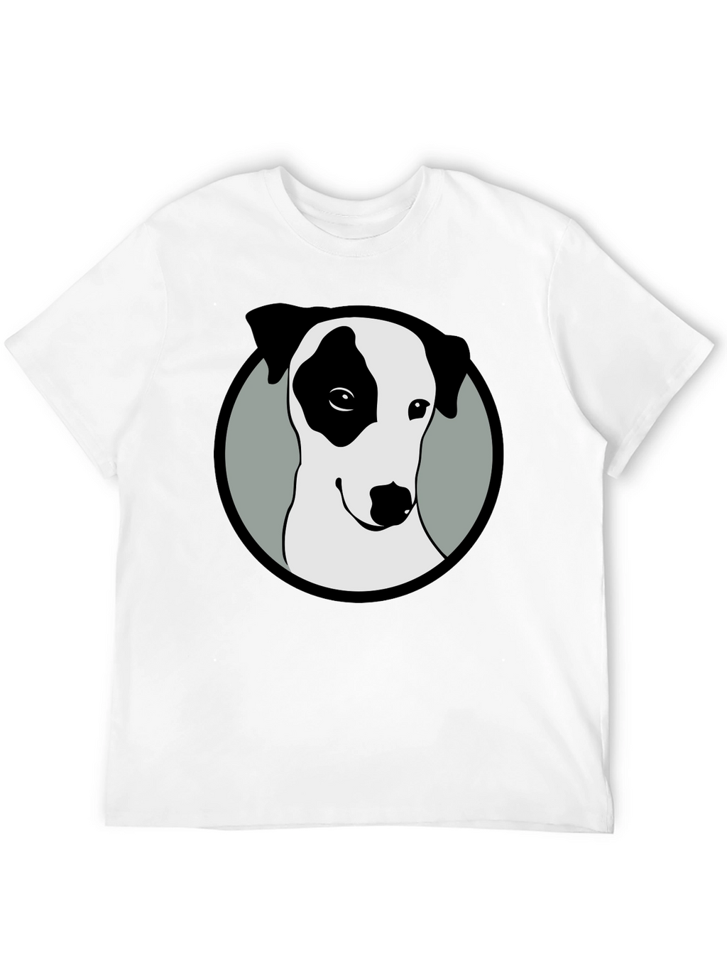 Dog Graphic Tee - Black Cotton Blend