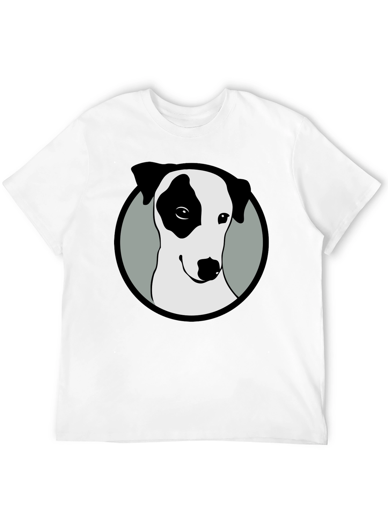 Dog Graphic Tee - Black Cotton Blend