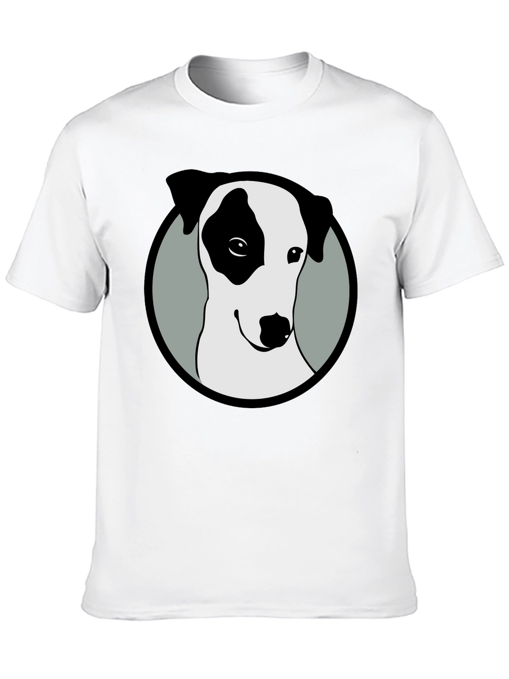 Dog Graphic Tee - Black Cotton Blend