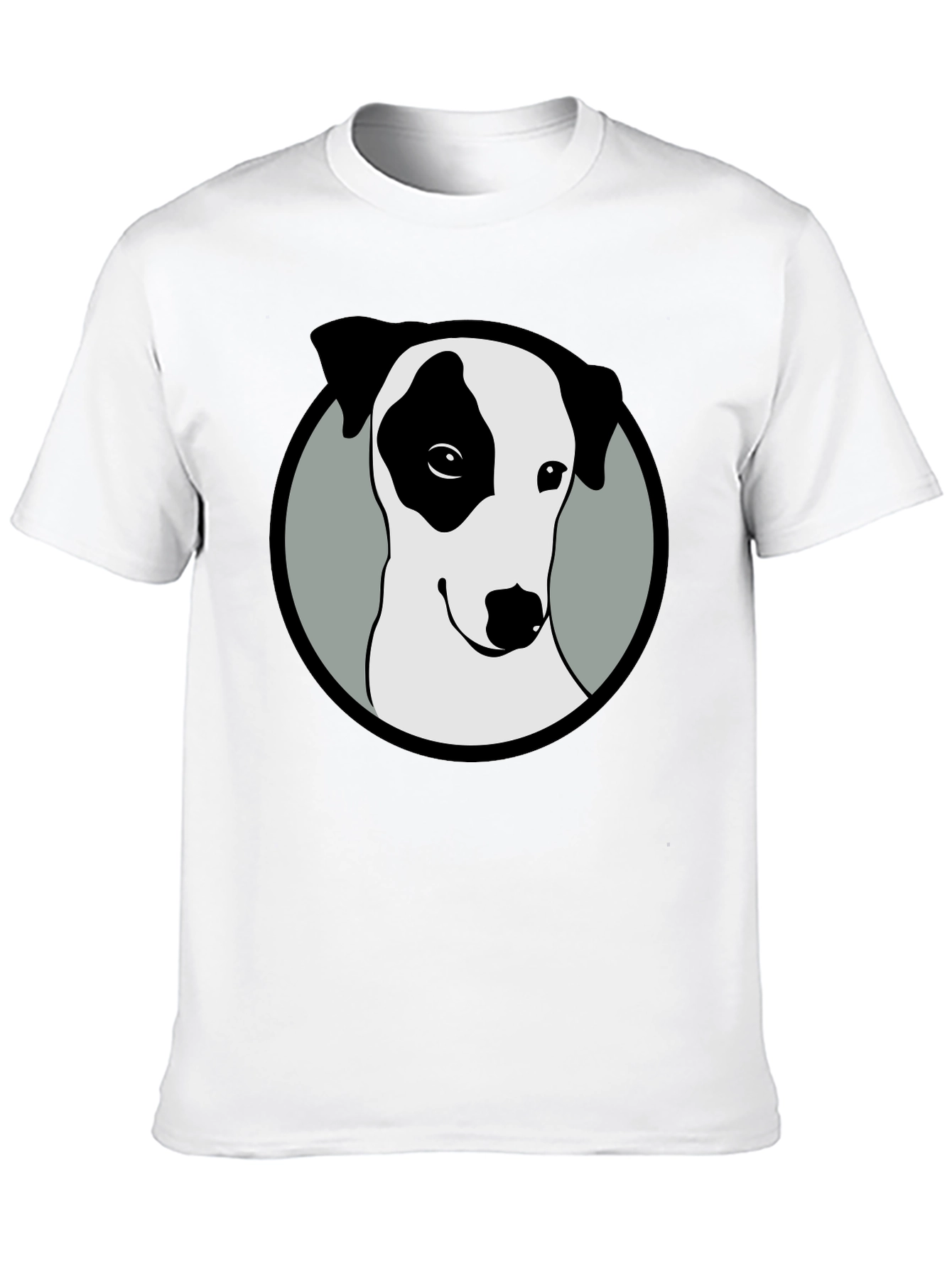 Dog Graphic Tee - Black Cotton Blend