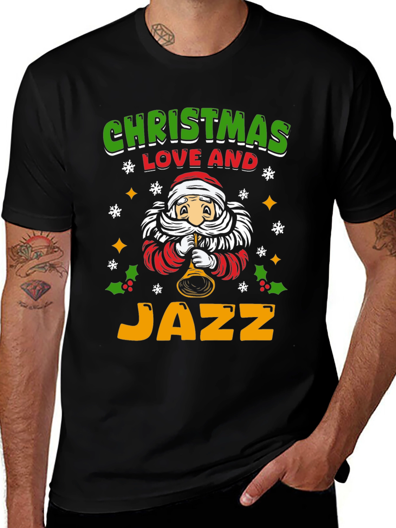 Christmas Love & Jazz Graphic T-Shirt