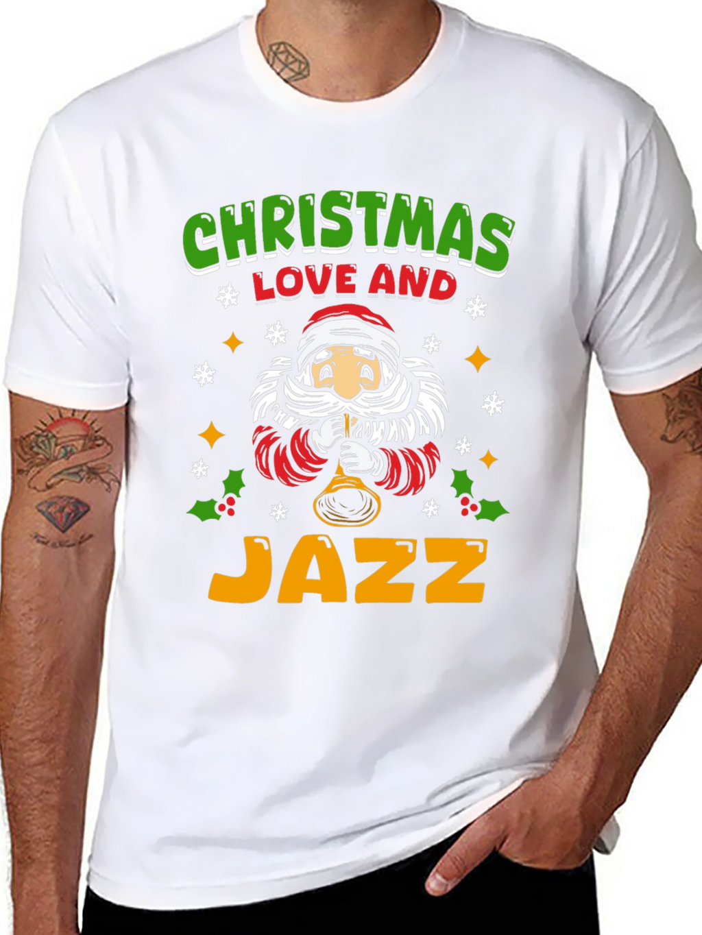 Christmas Love & Jazz Graphic T-Shirt
