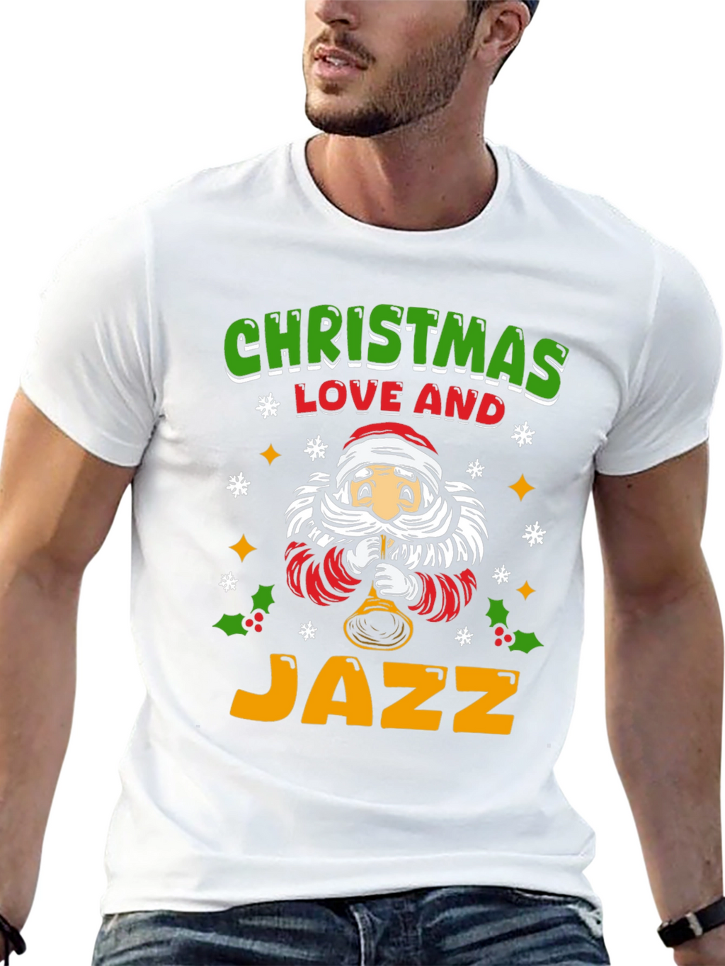 Christmas Love & Jazz Graphic T-Shirt
