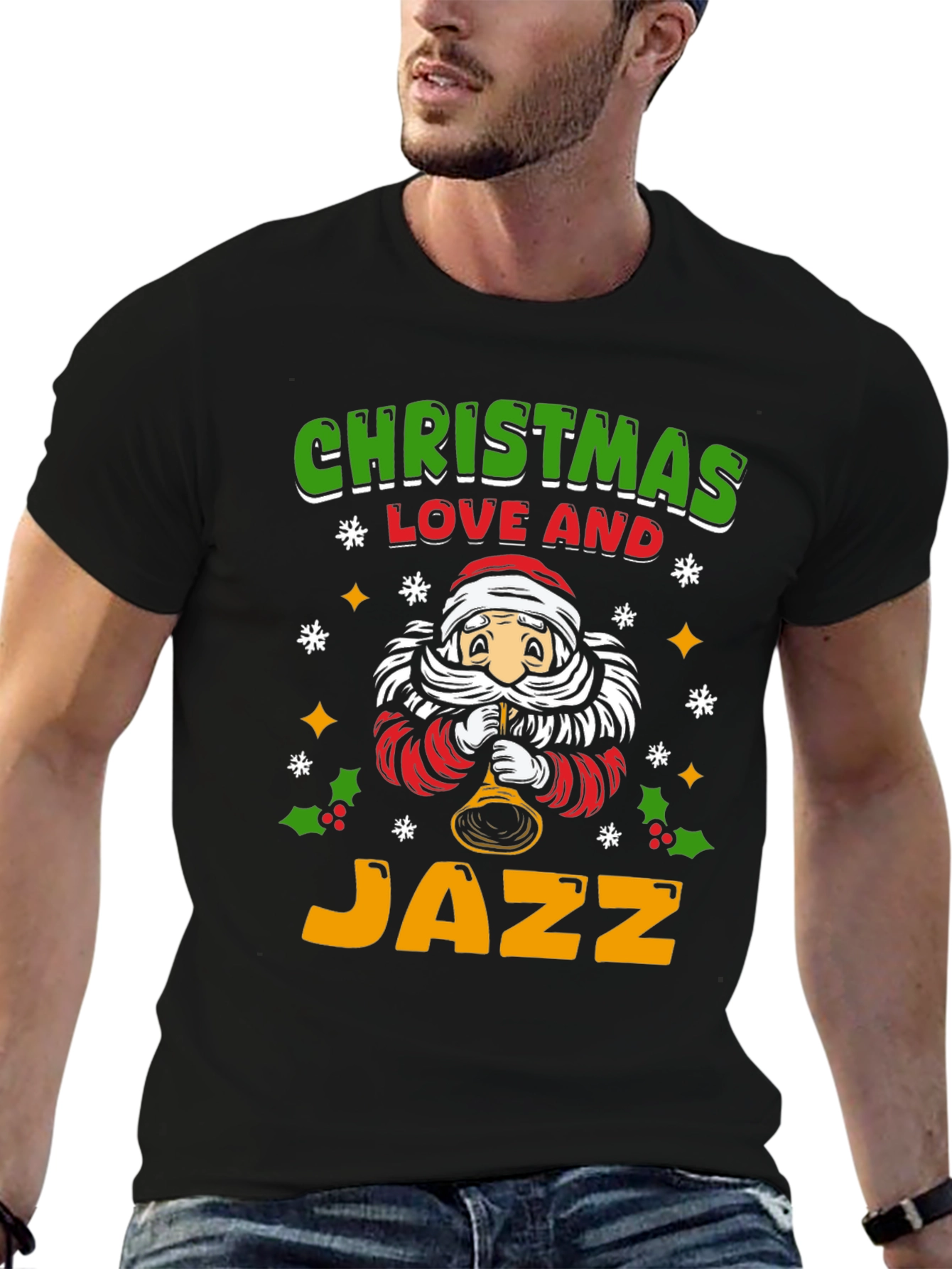 Christmas Love & Jazz Graphic T-Shirt