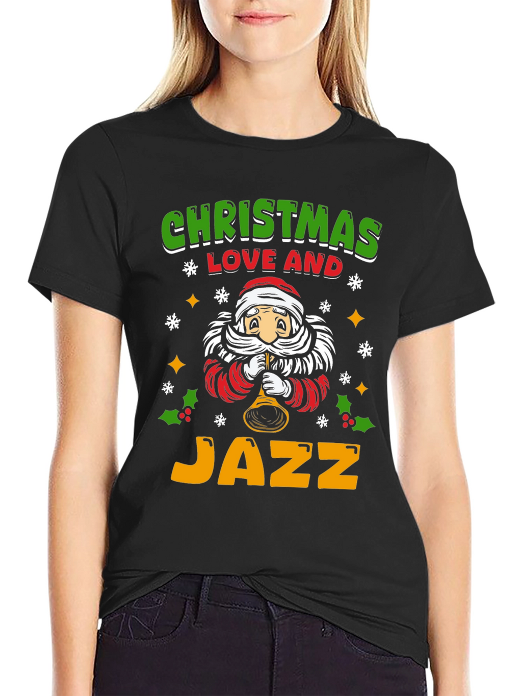 Christmas Love & Jazz Graphic T-Shirt